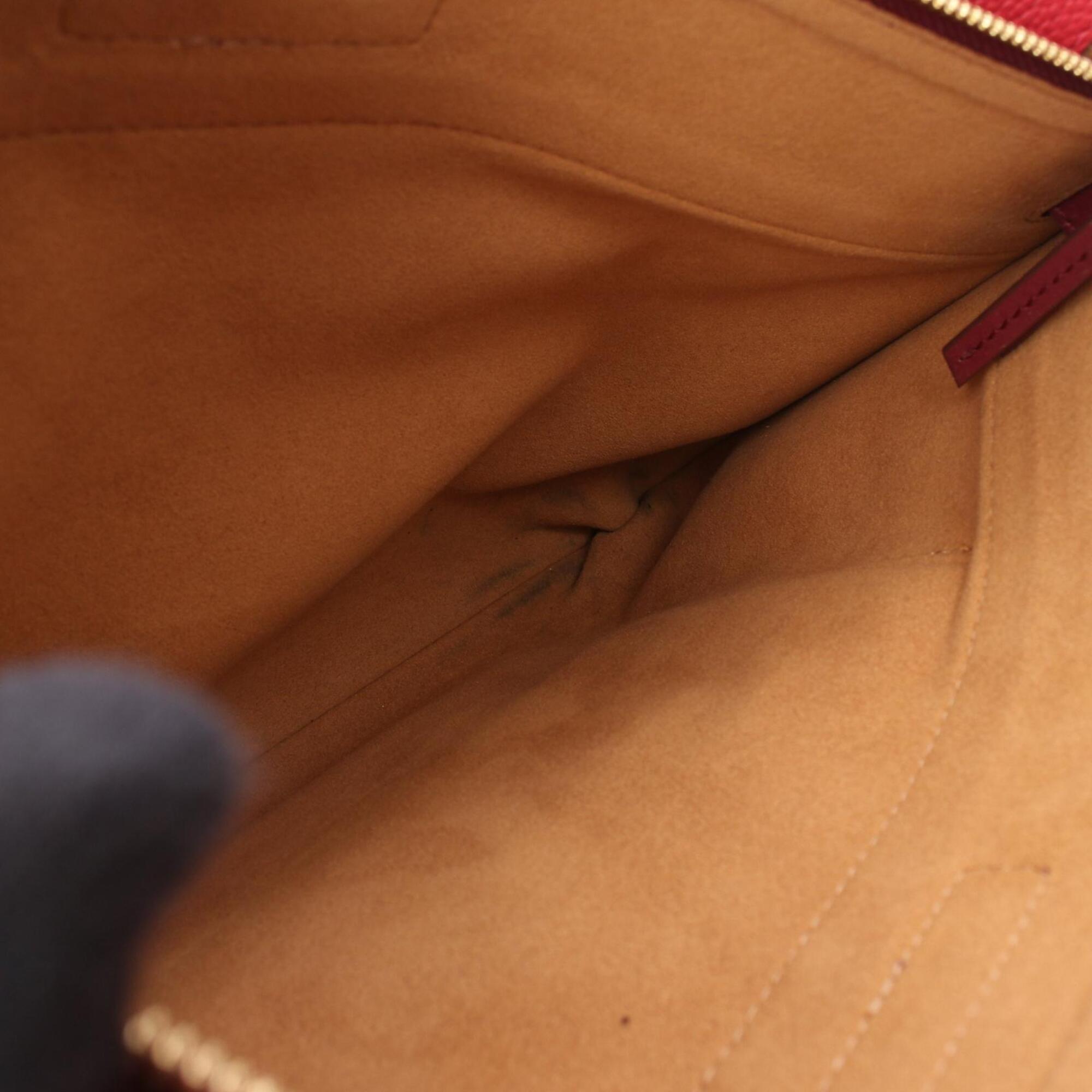 Mcm Red Color Leather Handbag (Pre-Owned)