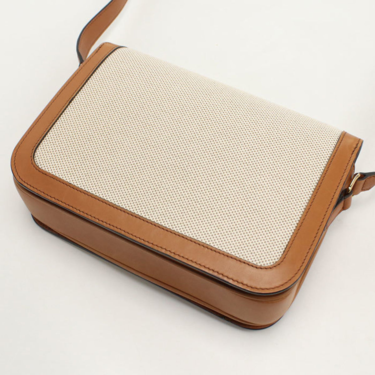 Celine Ivory Leather Jacquard Shoulder Bag (Pre-Owned)