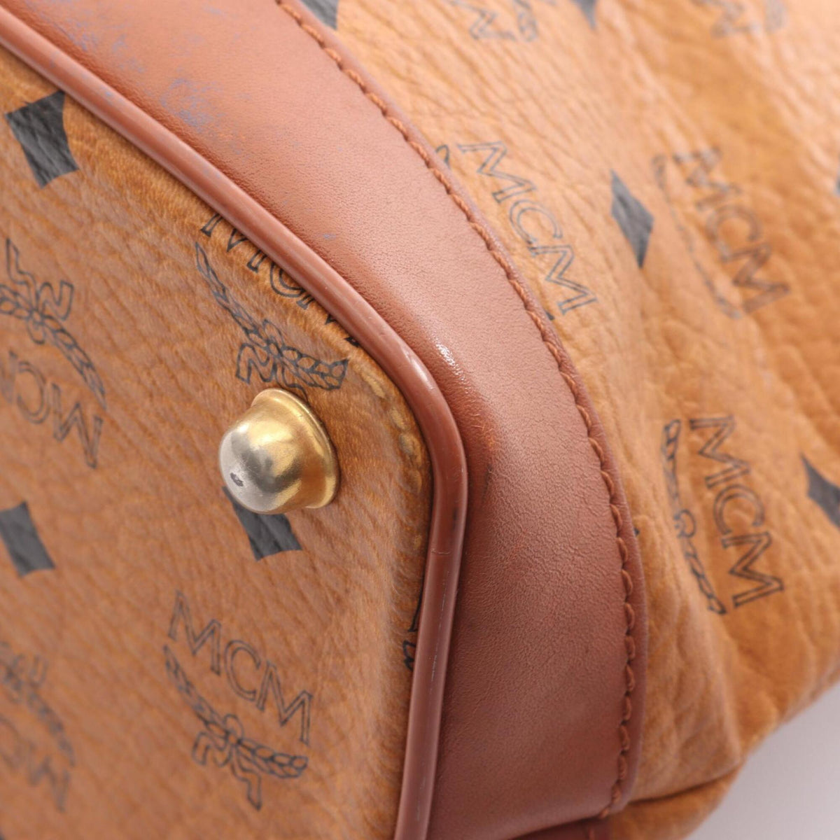 Mcm Brown Leather Handbag (Pre-Owned)