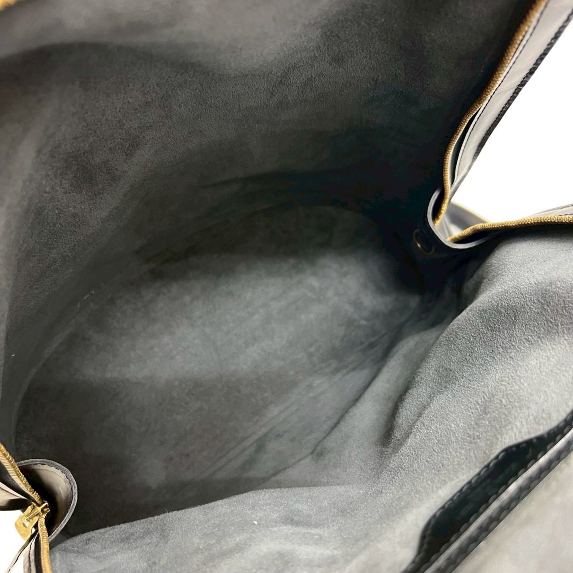 Louis Vuitton Black Leather Backpack (Pre-Owned)