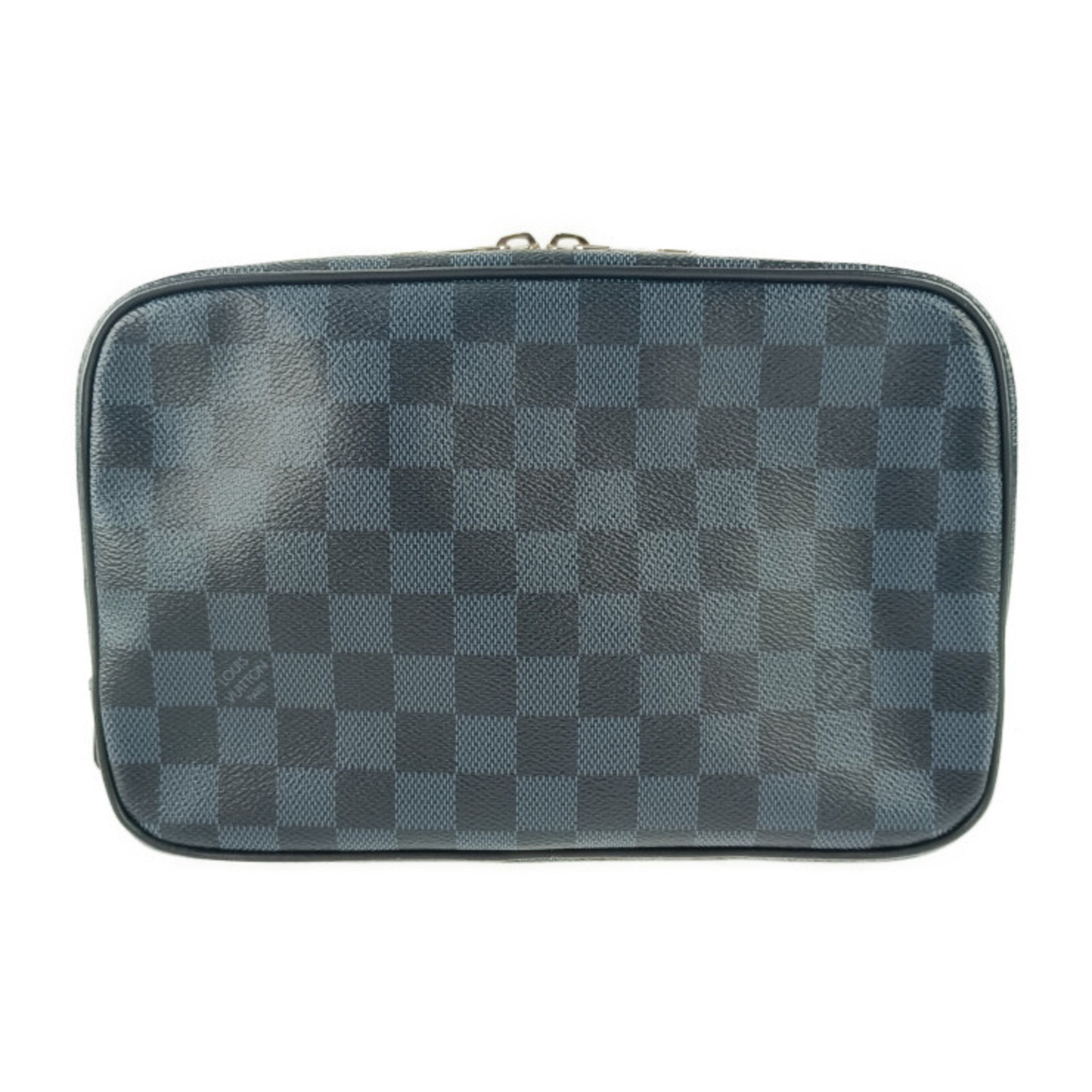 Louis Vuitton Damier Cobalt Navy Canvas Clutch Bag Pouch (Pre-Owned)