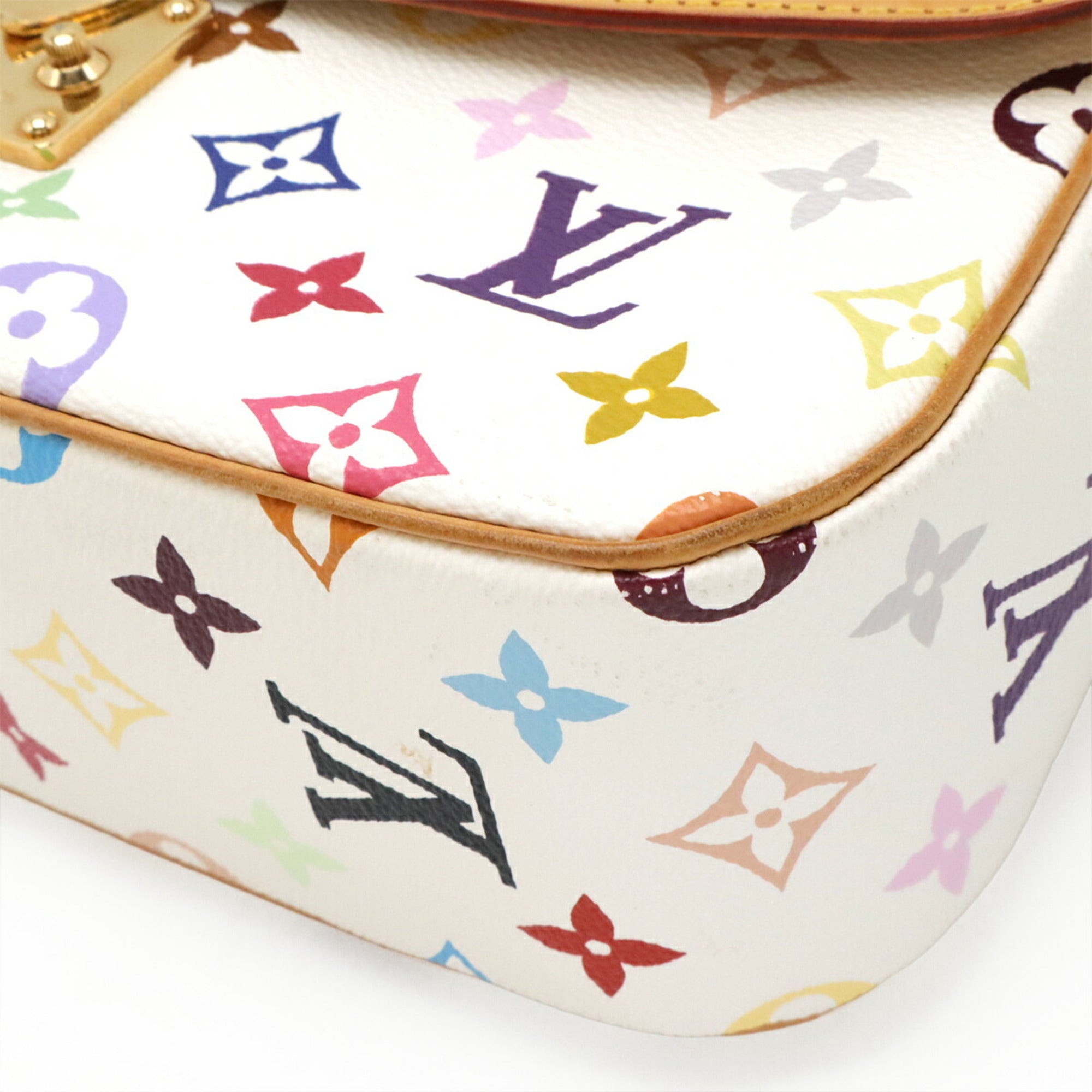Louis Vuitton Blanc Monogram Canvas Pvc Coated Canvas Shoulder Bag (Pre-Owned)