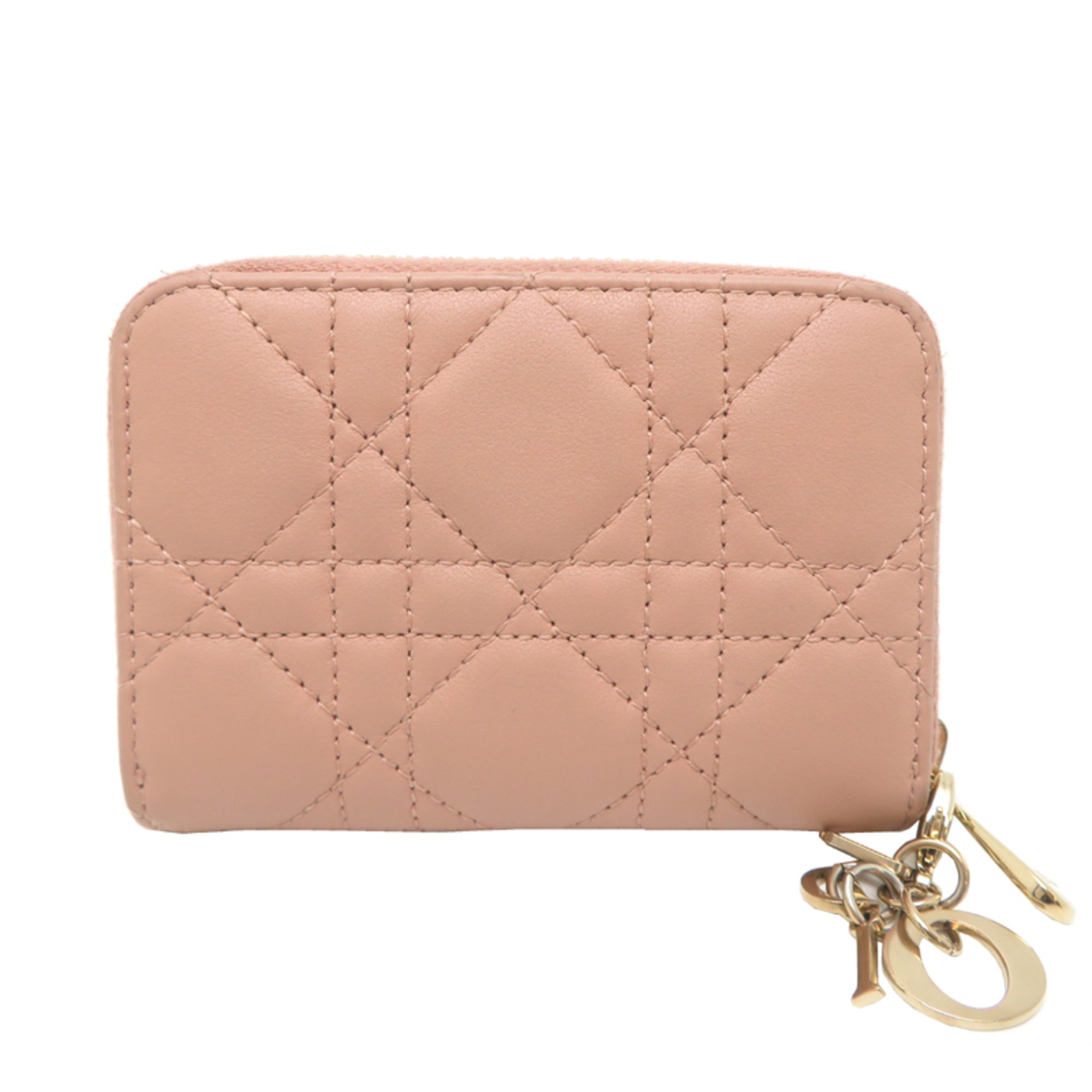 Christian Dior Pink Leather Coin Purse/Coin Case (Pre-Owned)