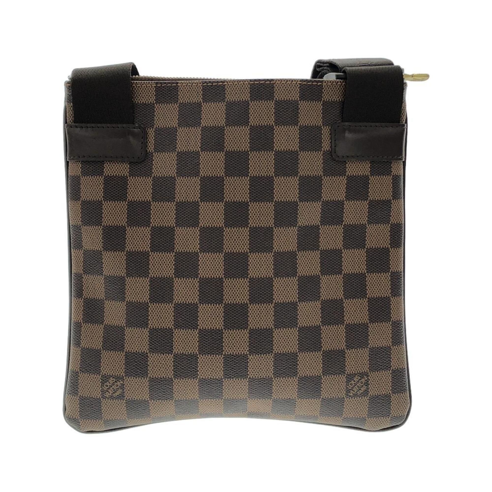Louis Vuitton Ebene Coated Canvas Pochette Shoulder Bag (Pre-Owned)