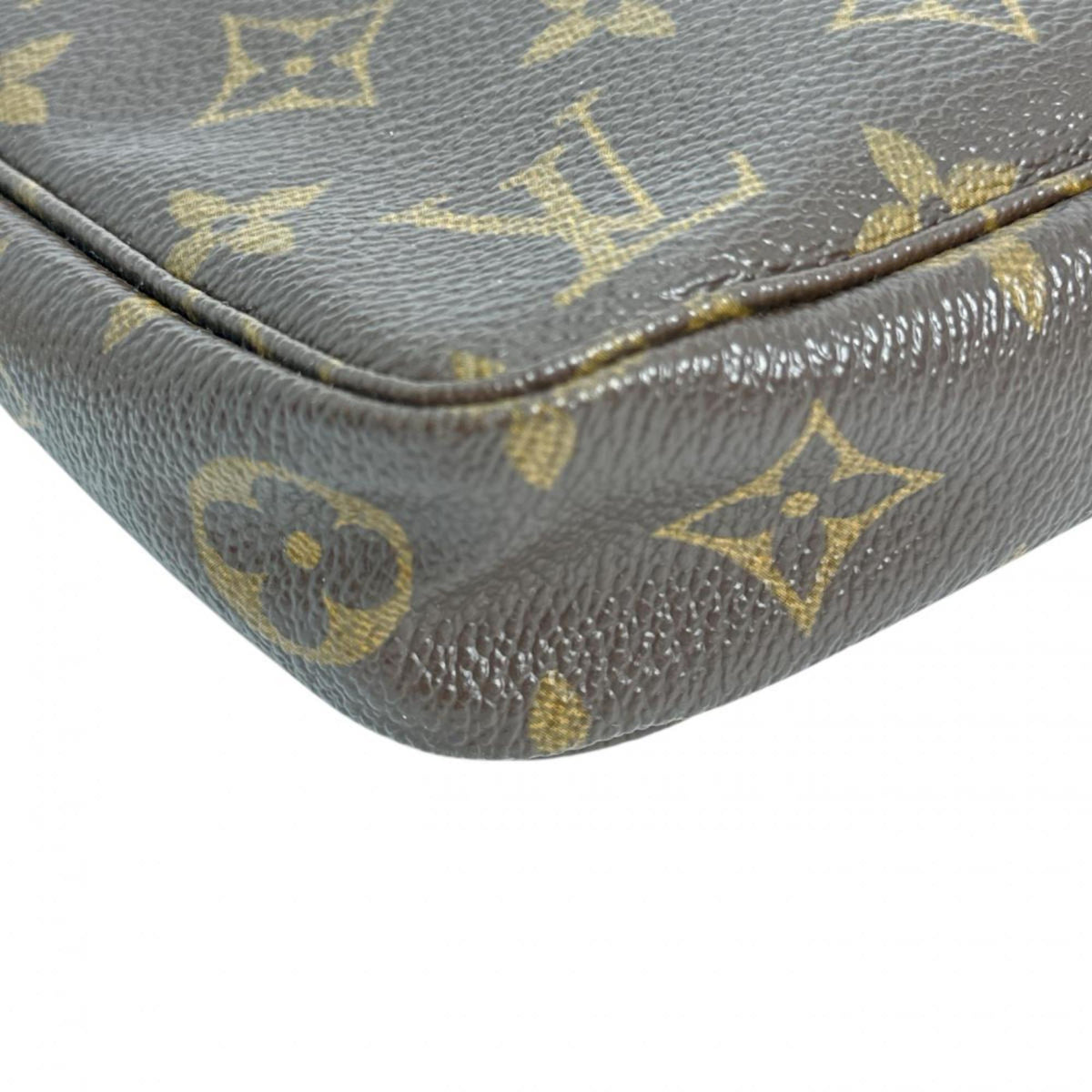 Louis Vuitton Brown Monogram Canvas Pochette Pouch (Pre-Owned)