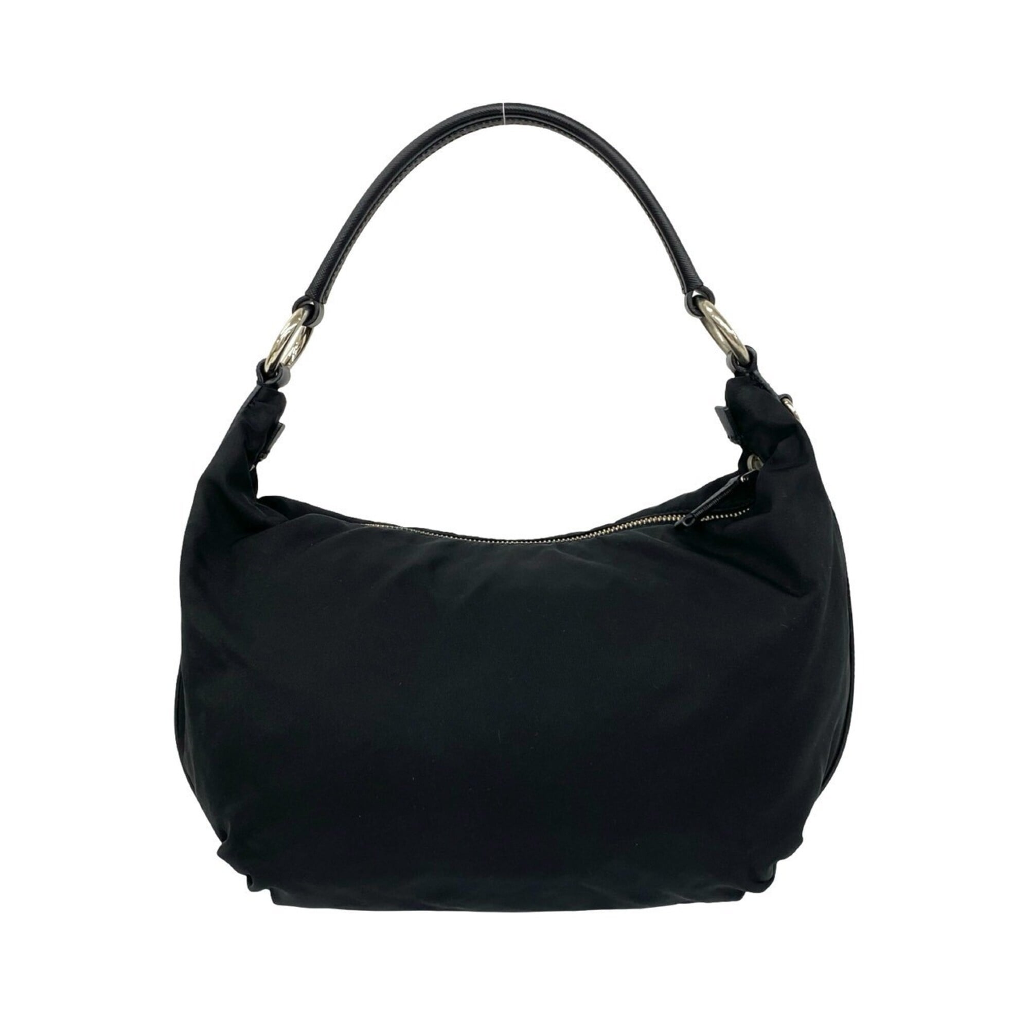 Prada Black Nylon Leather Shoulder Bag (Pre-Owned)