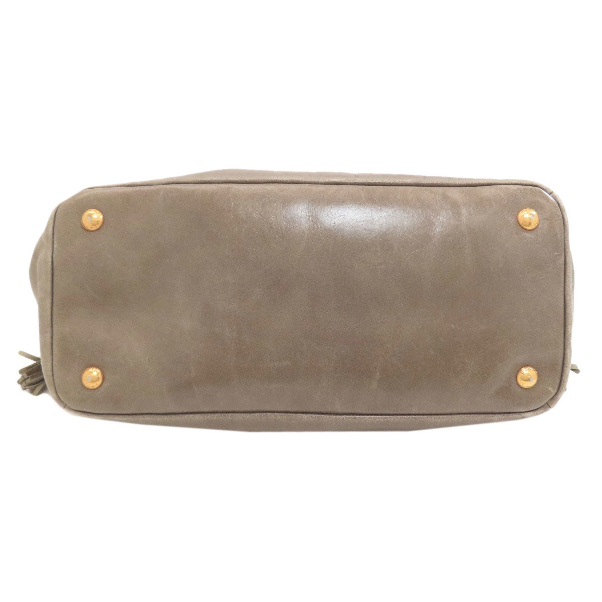 Prada Brown Leather Handbag (Pre-Owned)