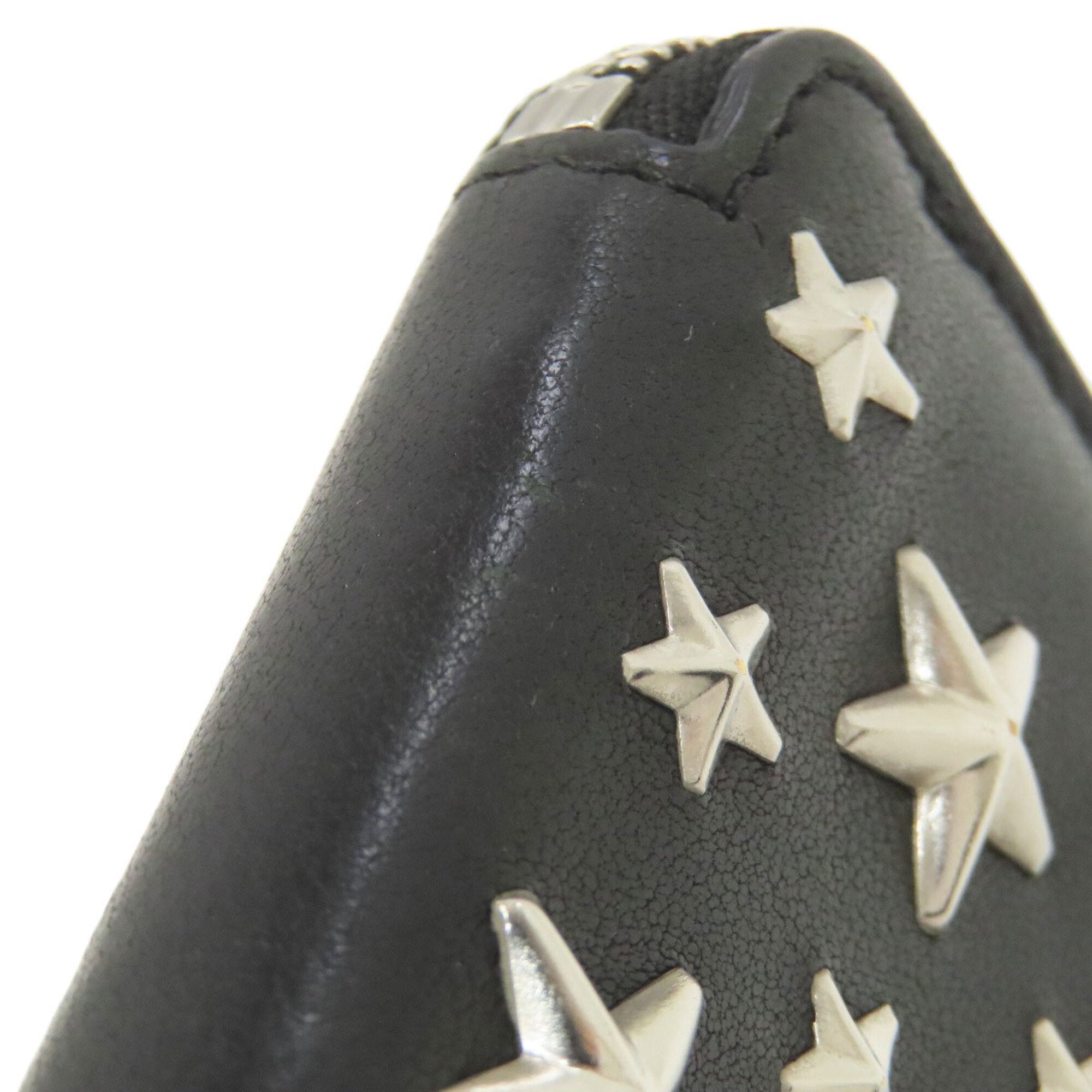 Jimmy Choo Black Leather Coin Purse/Coin Case (Pre-Owned)