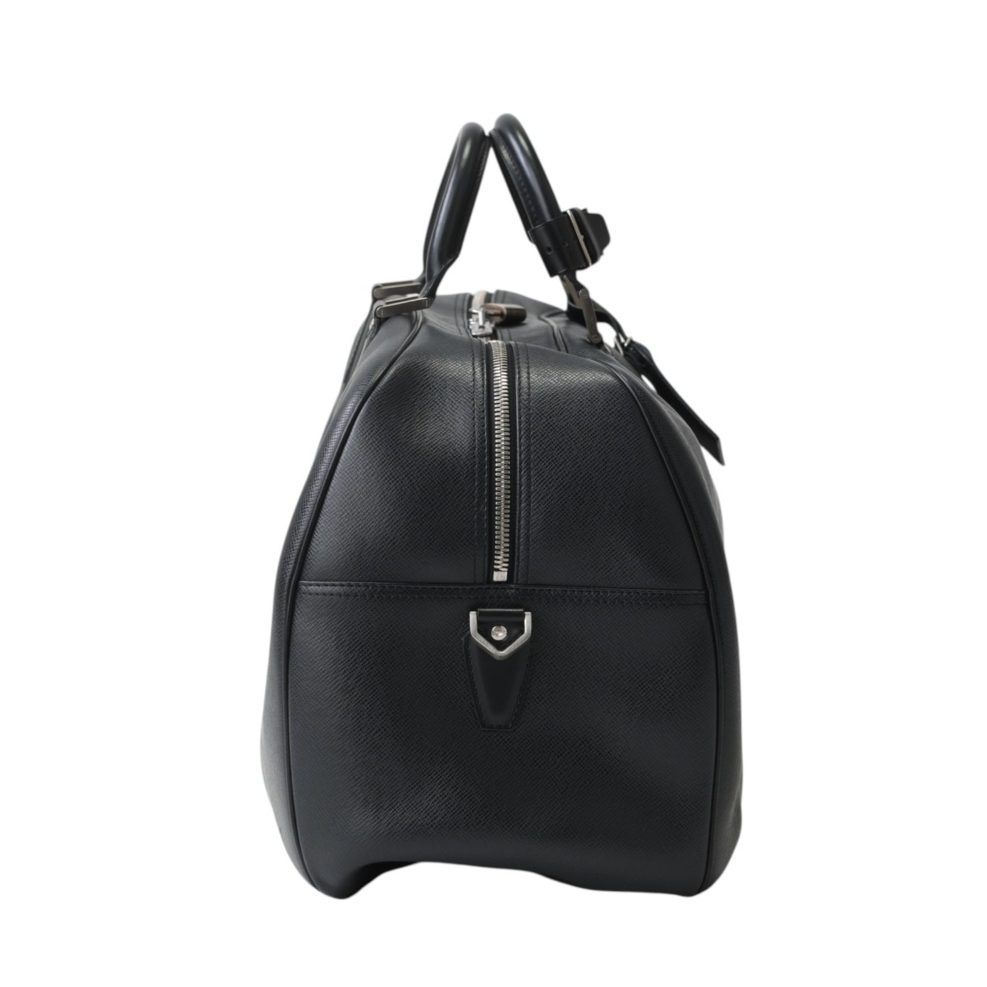 Louis Vuitton Black Taiga Leather Boston Bag Shoulder Bag (Pre-Owned)