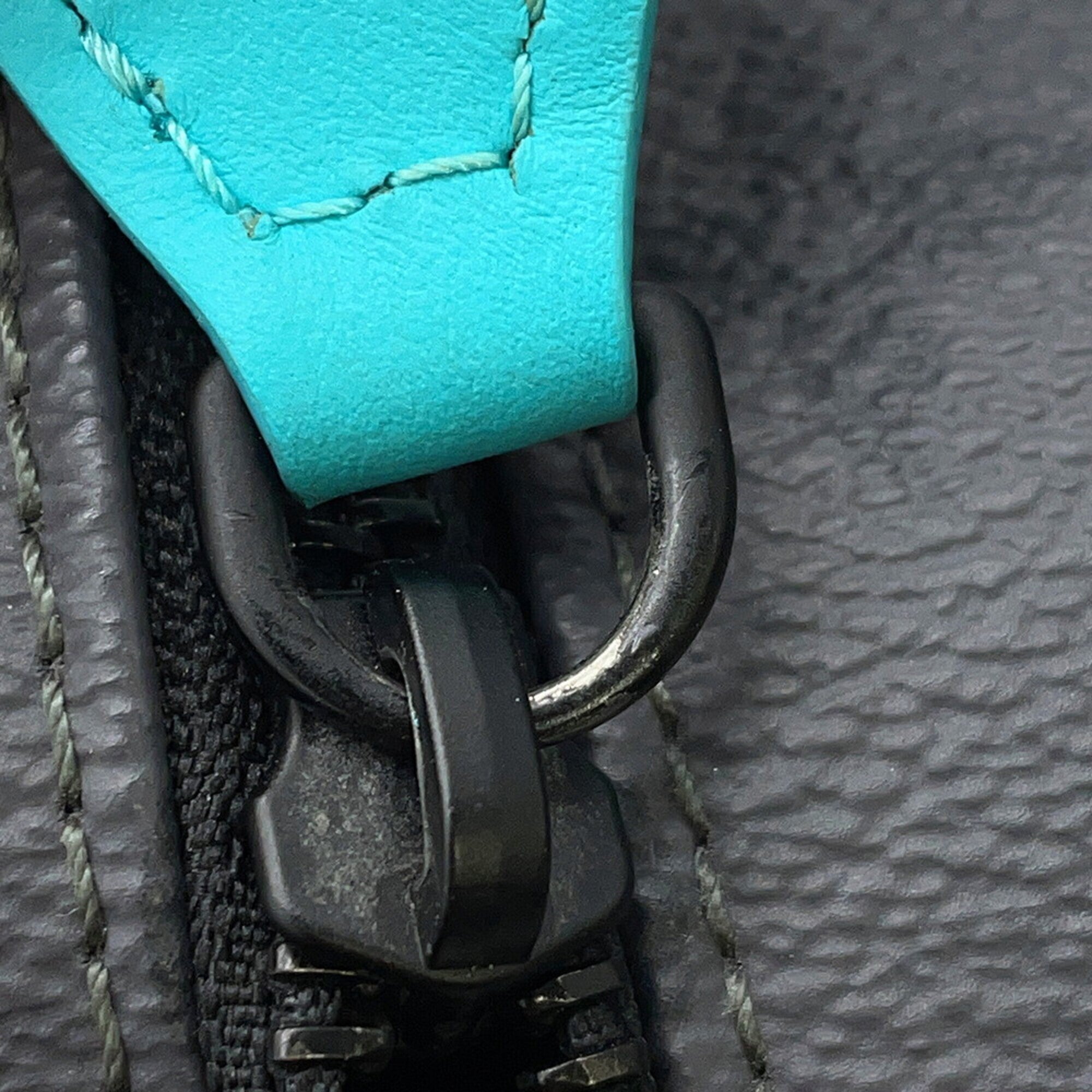 Louis Vuitton Black Noir Turquoise Monogram Eclipse Clutch Bag (Pre-Owned)
