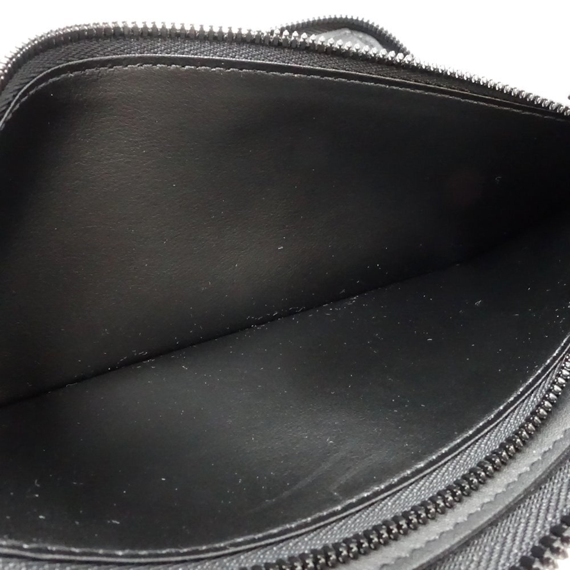 Louis Vuitton Noir Leather Long Wallet (Bi-Fold) (Pre-Owned)