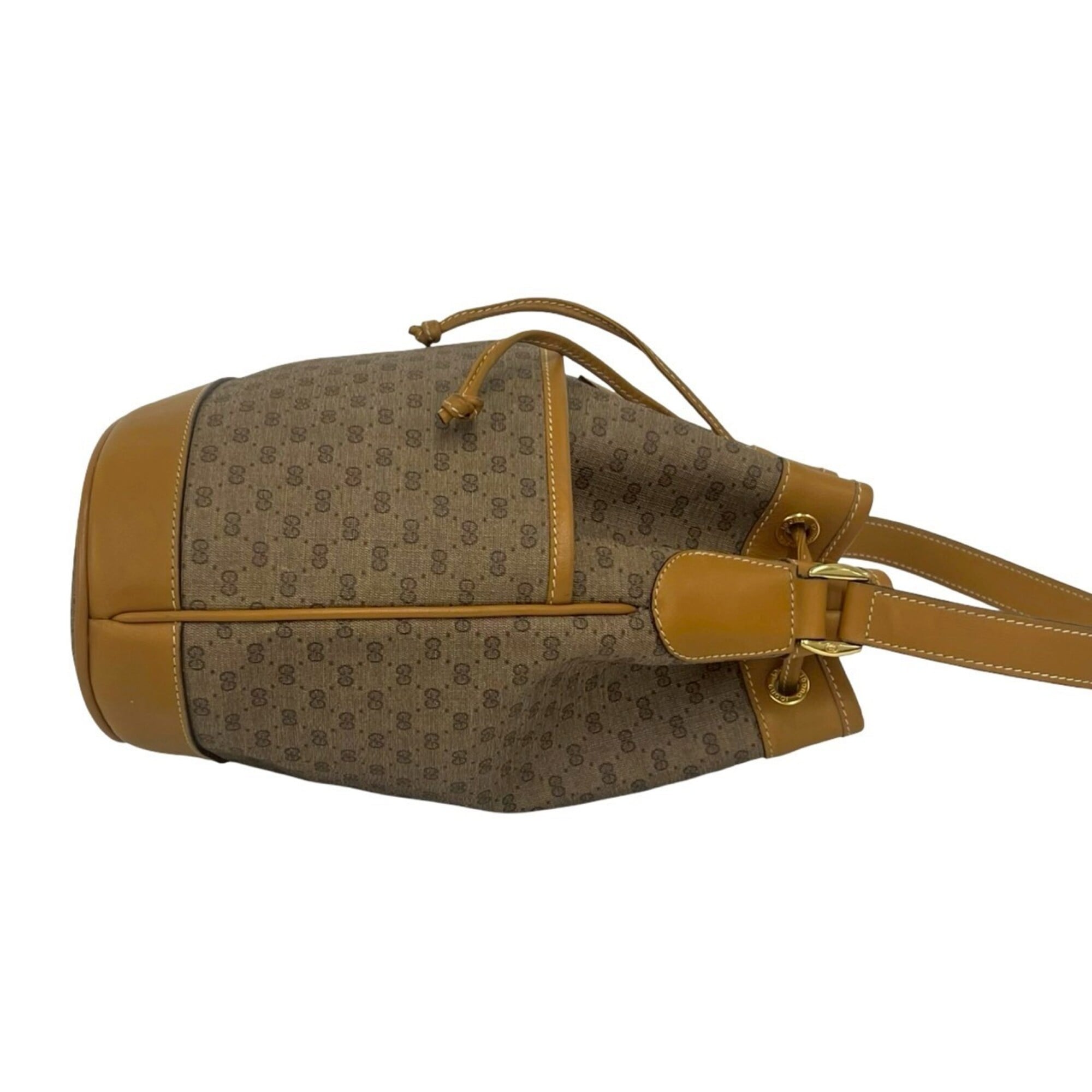 Gucci Brown Leather Pvc Shoulder Bag (Pre-Owned)