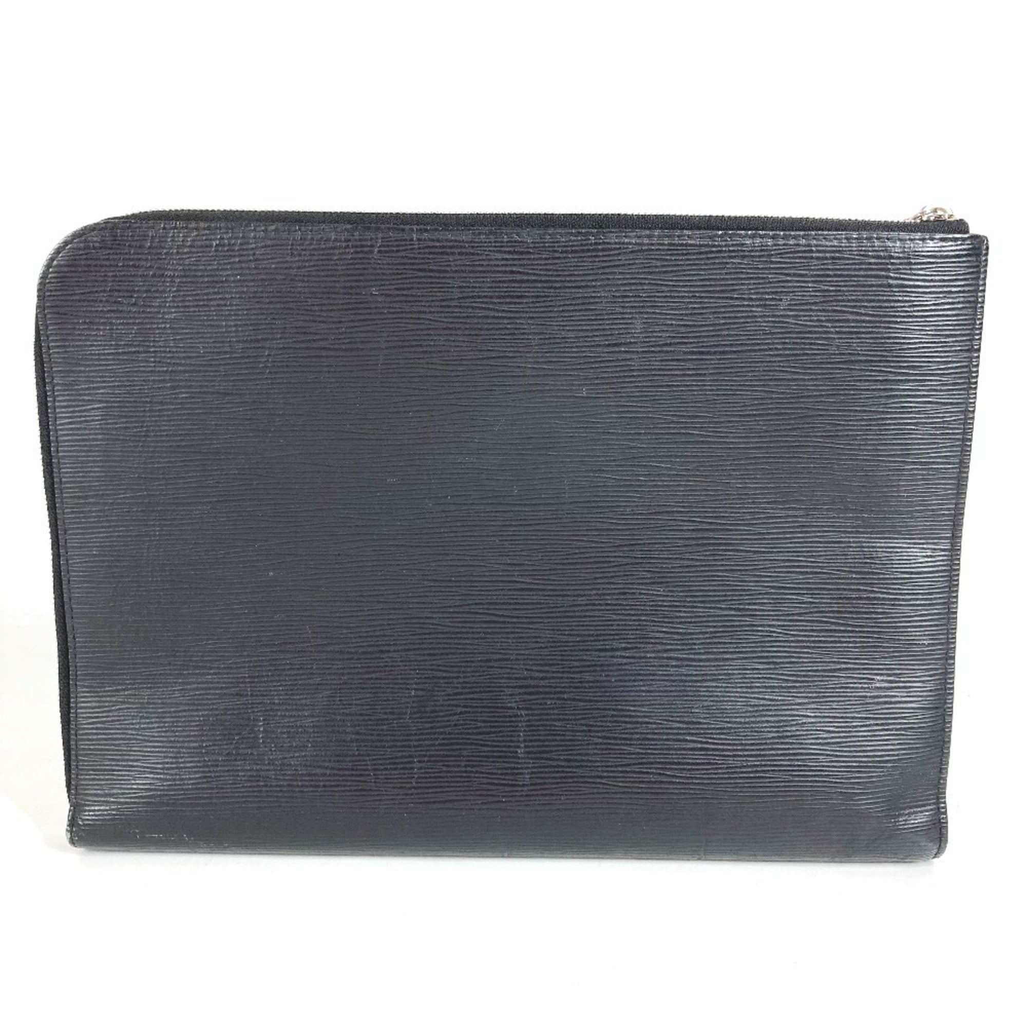 Louis Vuitton Black Noir Epi Leather Clutch Bag Pochette (Pre-Owned)