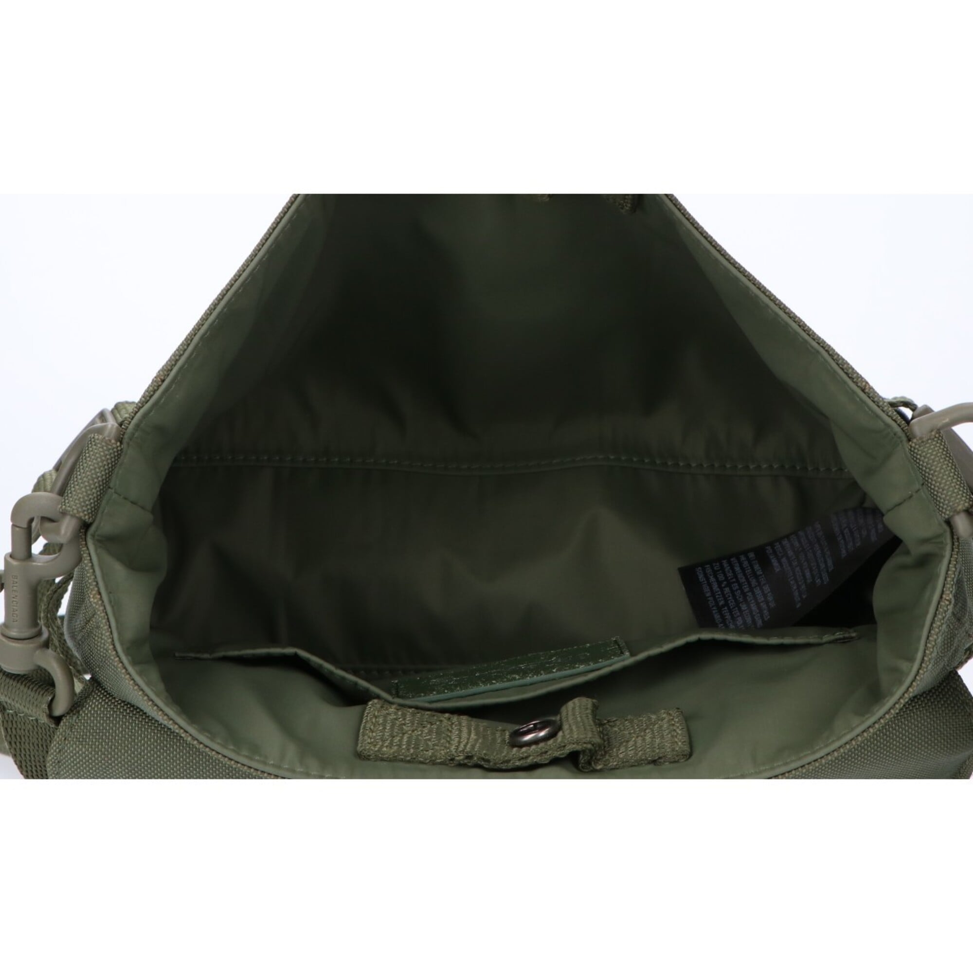 Balenciaga Khaki Nylon Messenger Bag Shoulder Bag (Pre-Owned)