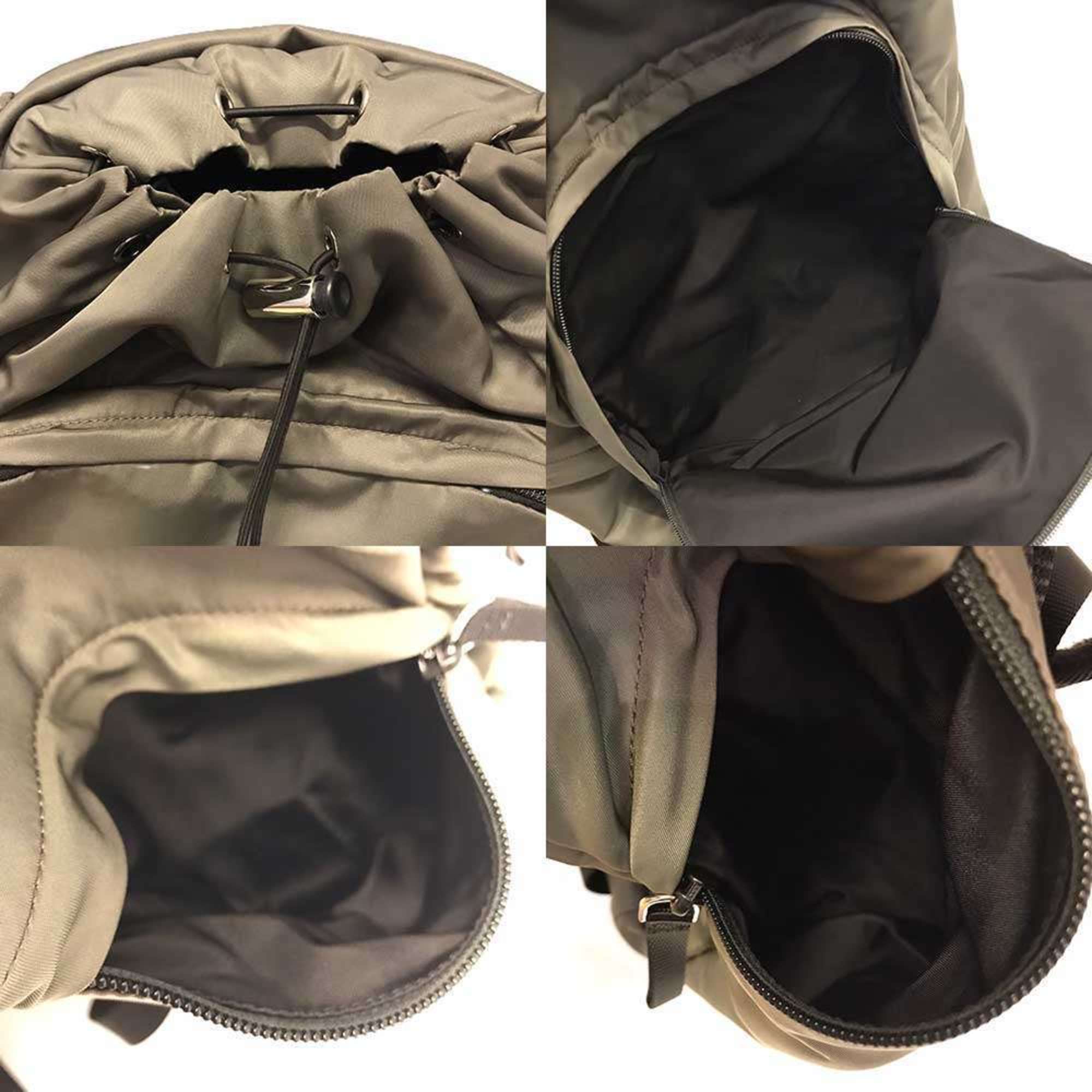 Prada Green Khaki Nylon Backpack (Pre-Owned)