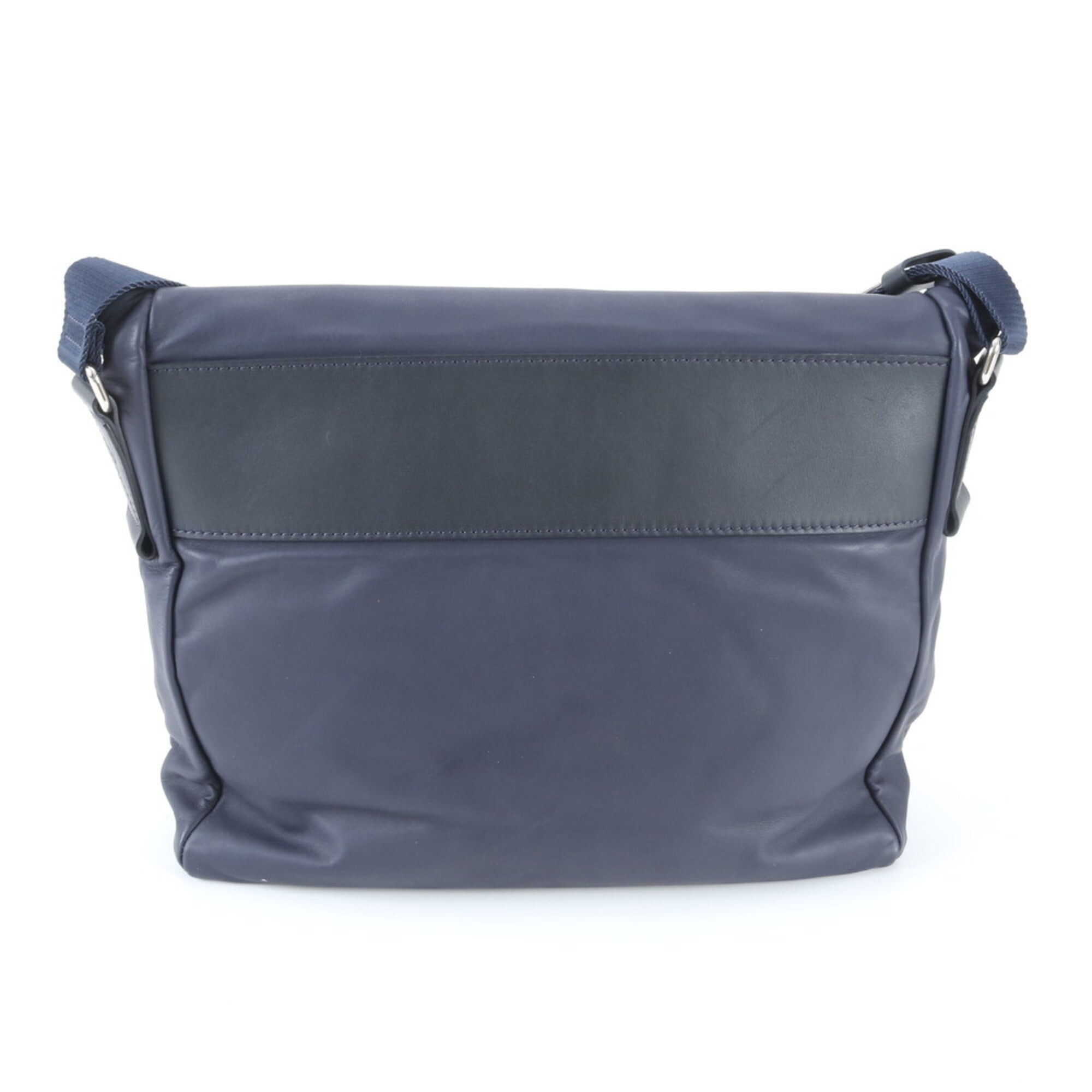 Louis Vuitton Navy Leather Shoulder Bag (Pre-Owned)