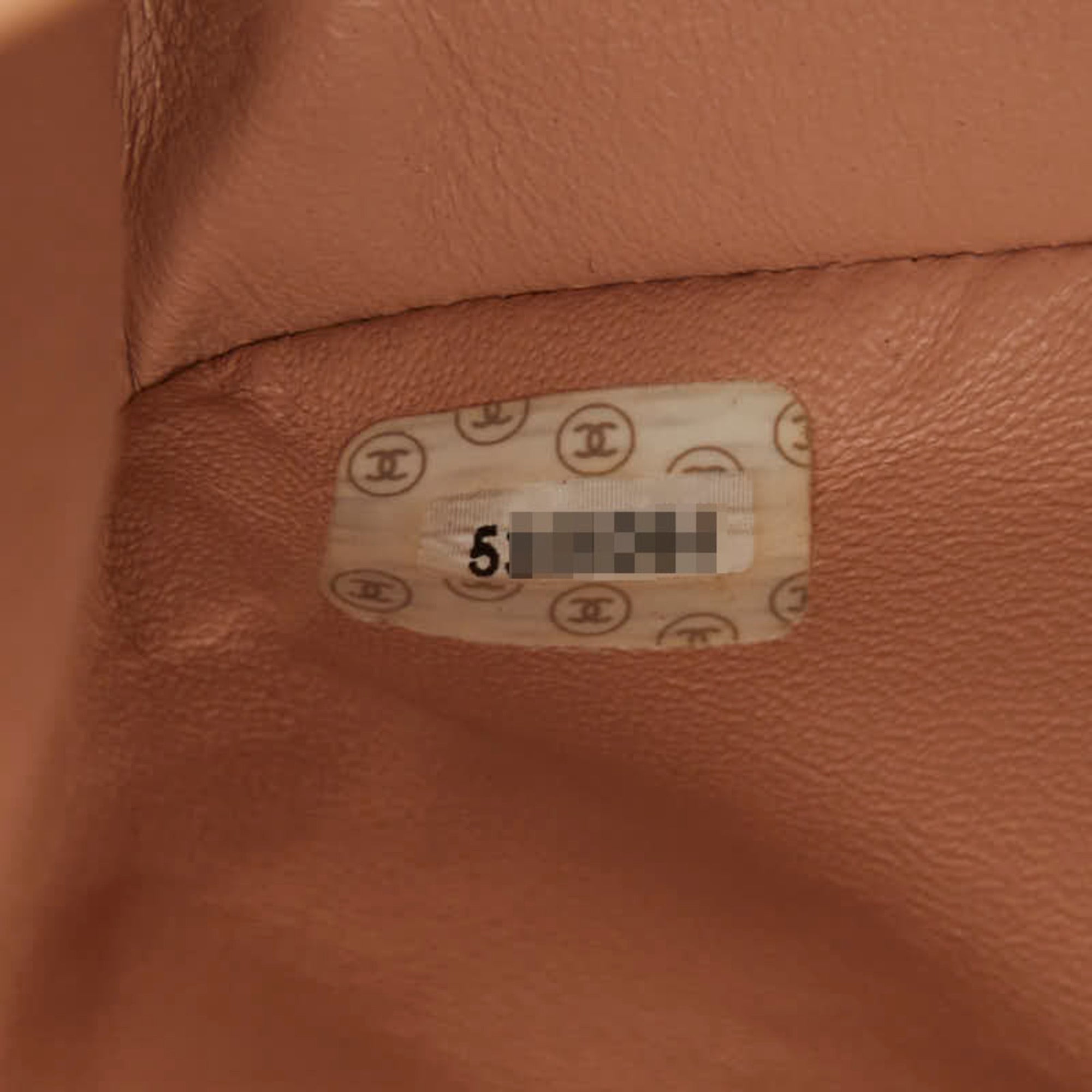 Chanel Beige Pink Leather Plastic Handbag Shoulder Bag (Pre-Owned)