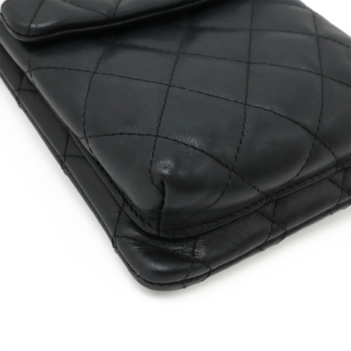 Chanel Black White Cambon Ligne Pochette Pouch Shoulder Bag (Pre-Owned)