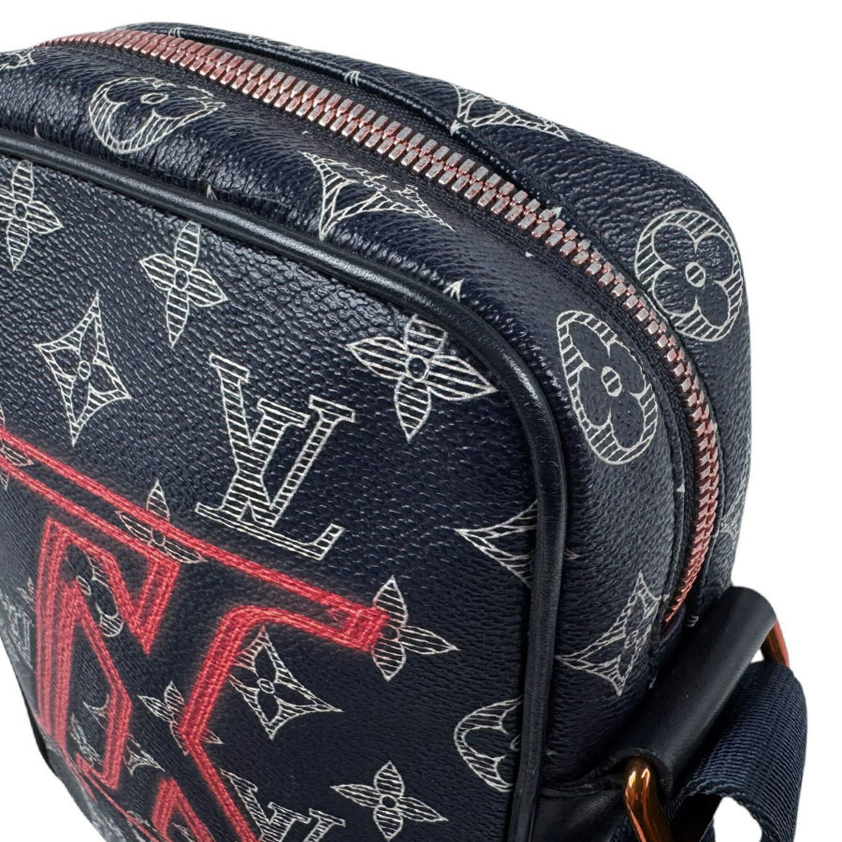Louis Vuitton Navy Pvc Shoulder Bag (Pre-Owned)