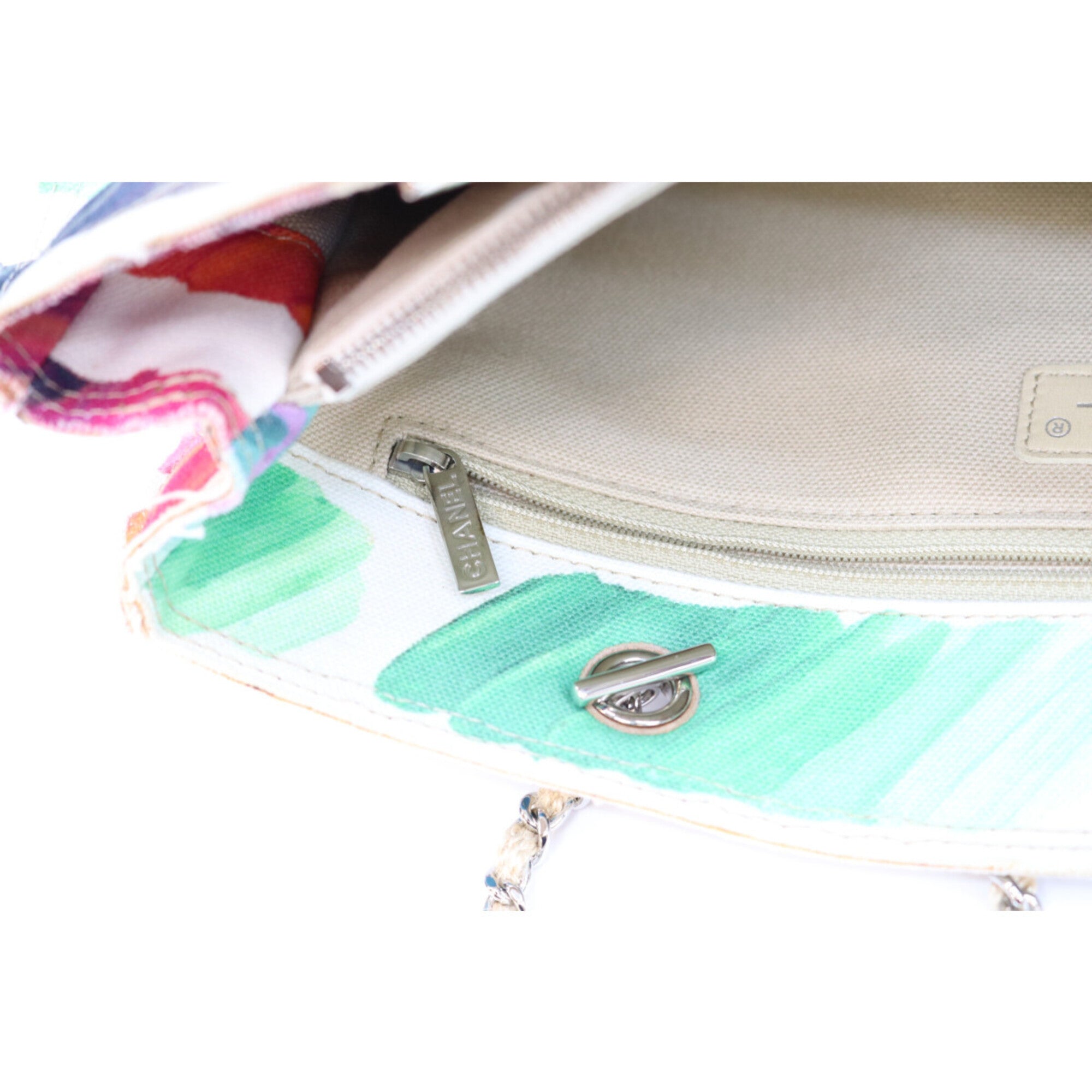 Chanel Multi-Color Canvas Tote Bag (Pre-Owned)