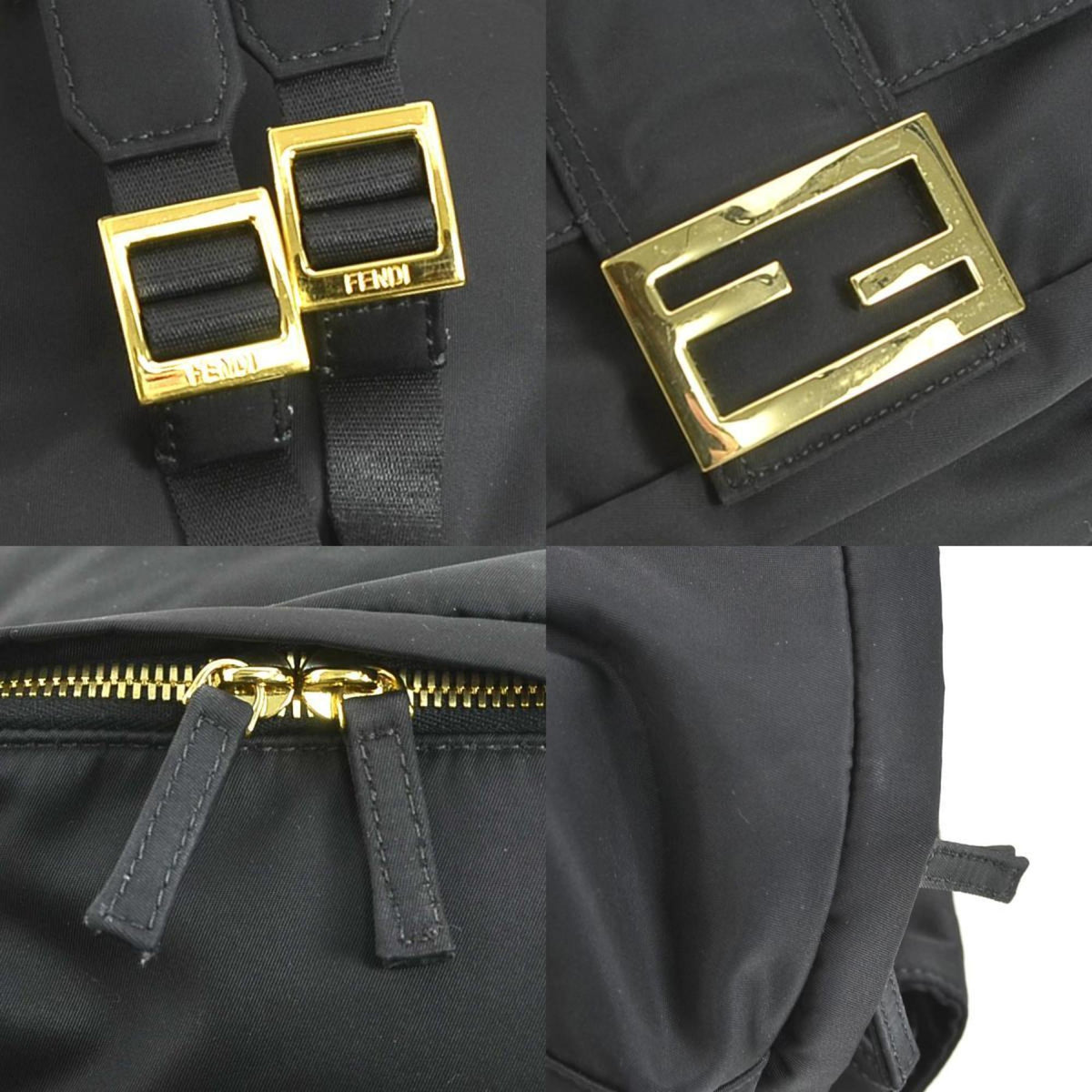 Fendi Black Nylon Backpack (Pre-Owned)