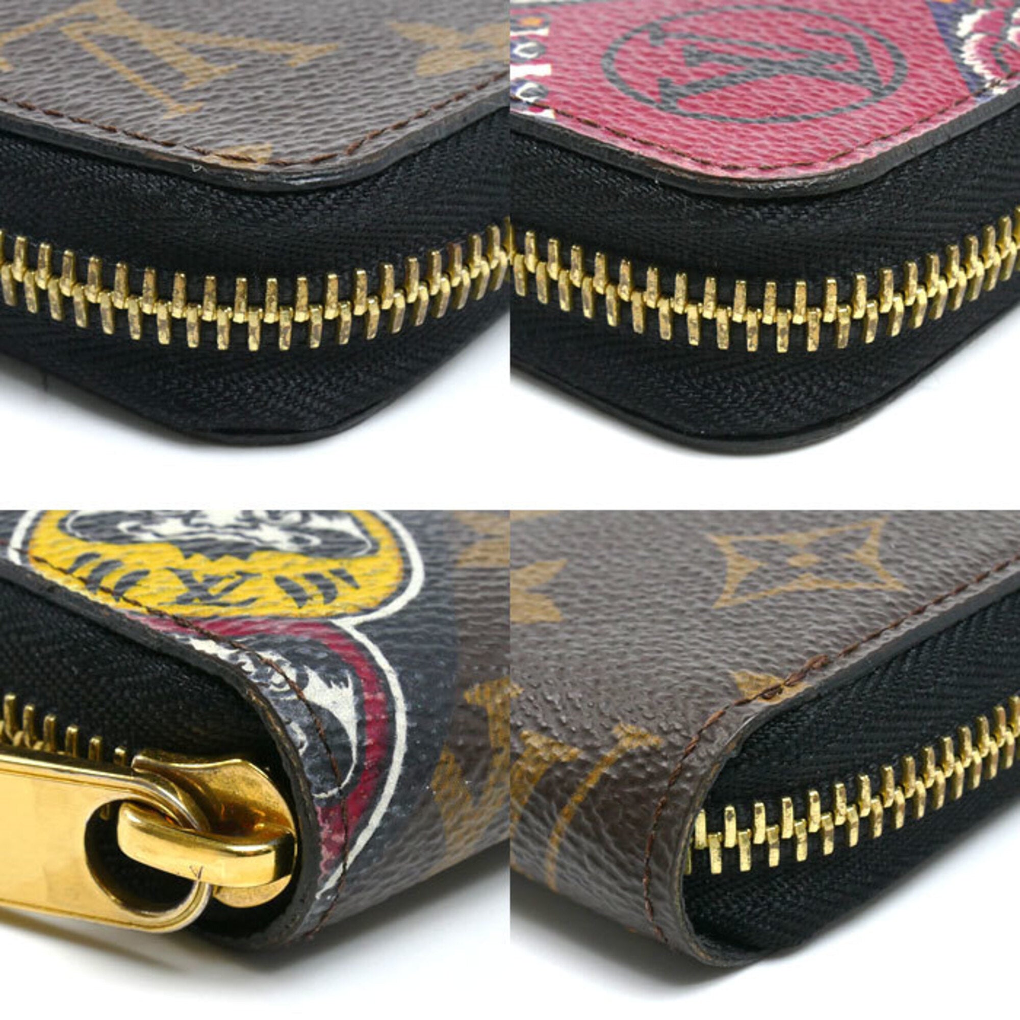 Louis Vuitton Brown Multi-Color Monogram Long Wallet (Bi-Fold) (Pre-Owned)