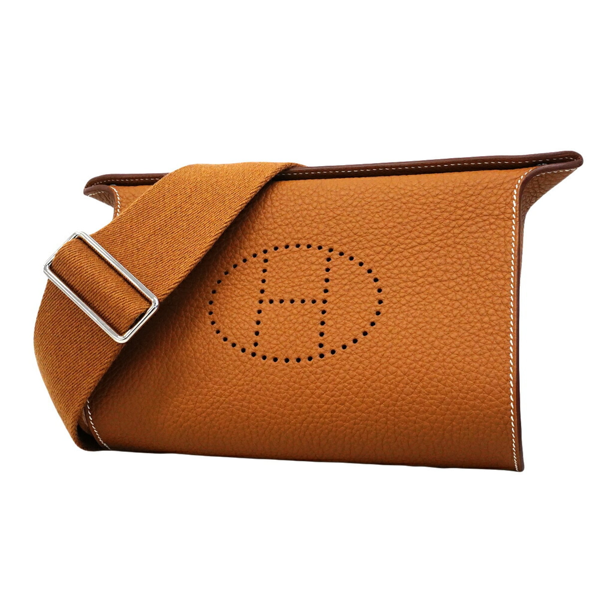 Hermes Gold Togo Leather Shoulder Bag (Pre-Owned)