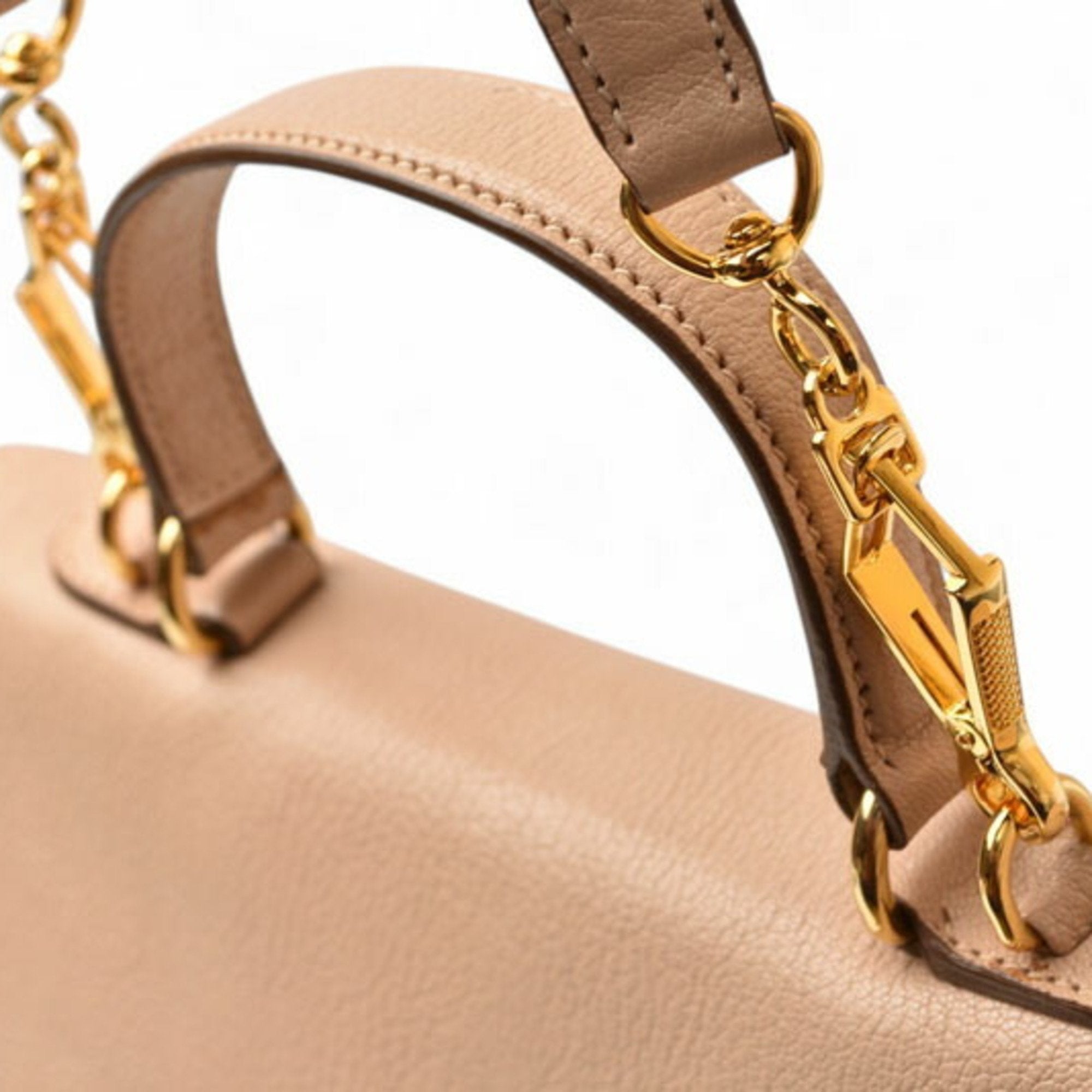 Miu Miu Brown Leather Handbag Shoulder Bag (Pre-Owned)