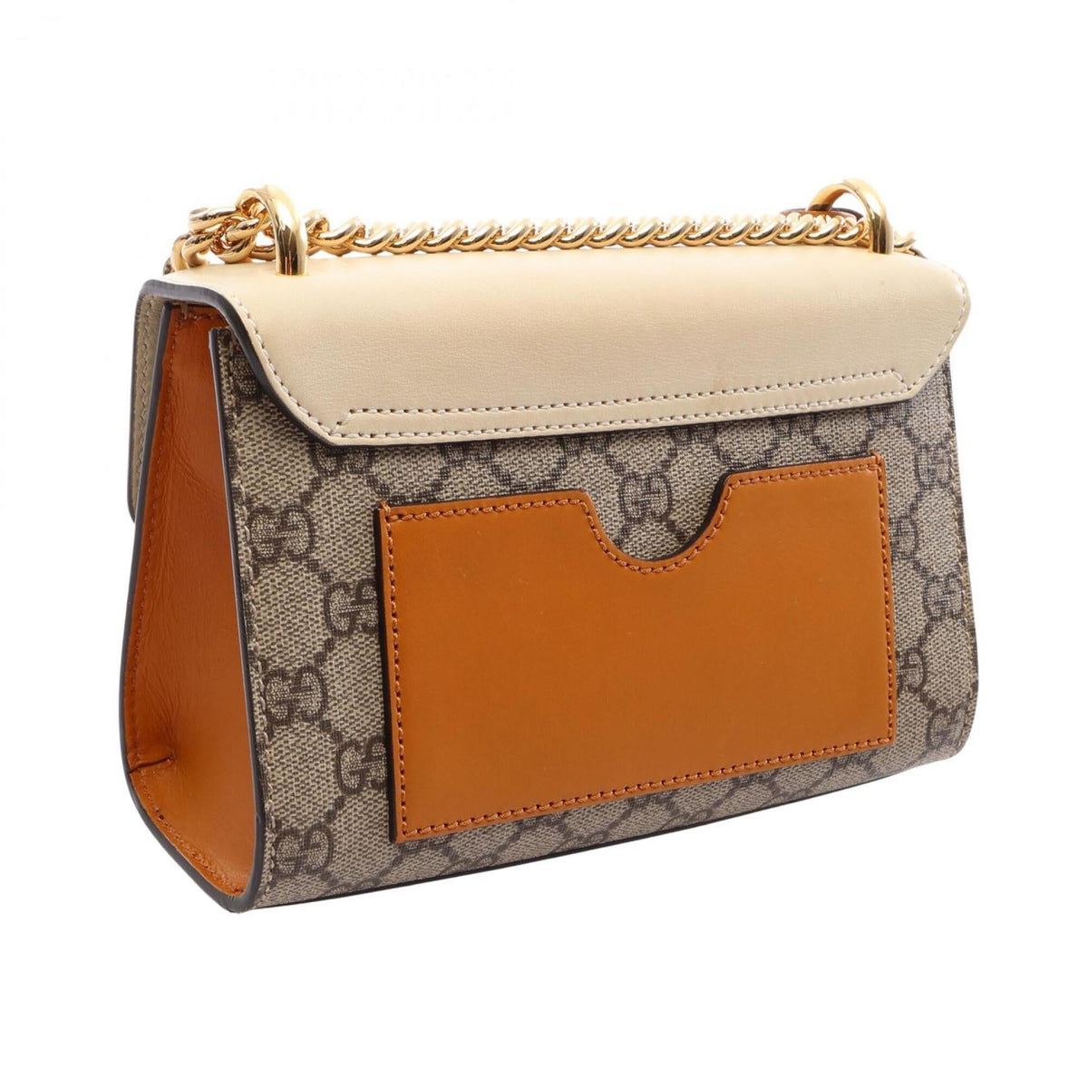 Gucci Beige Brown Ivory Pvc Leather Handbag Shoulder Bag (Pre-Owned)