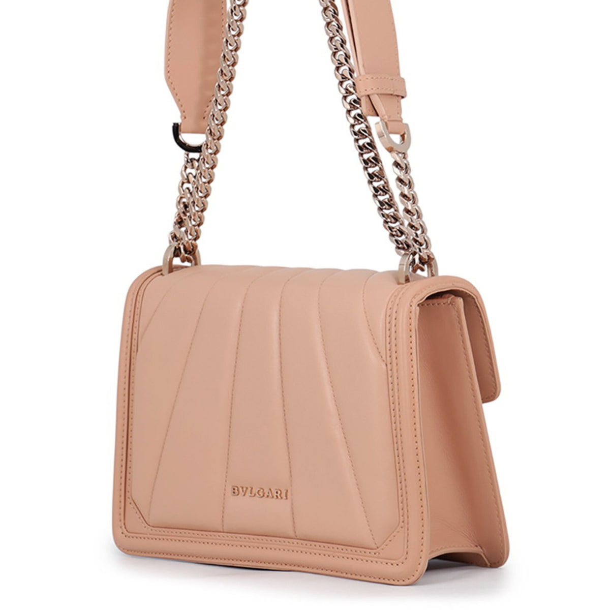 Bvlgari Beige Leather Handbag Shoulder Bag (Pre-Owned)