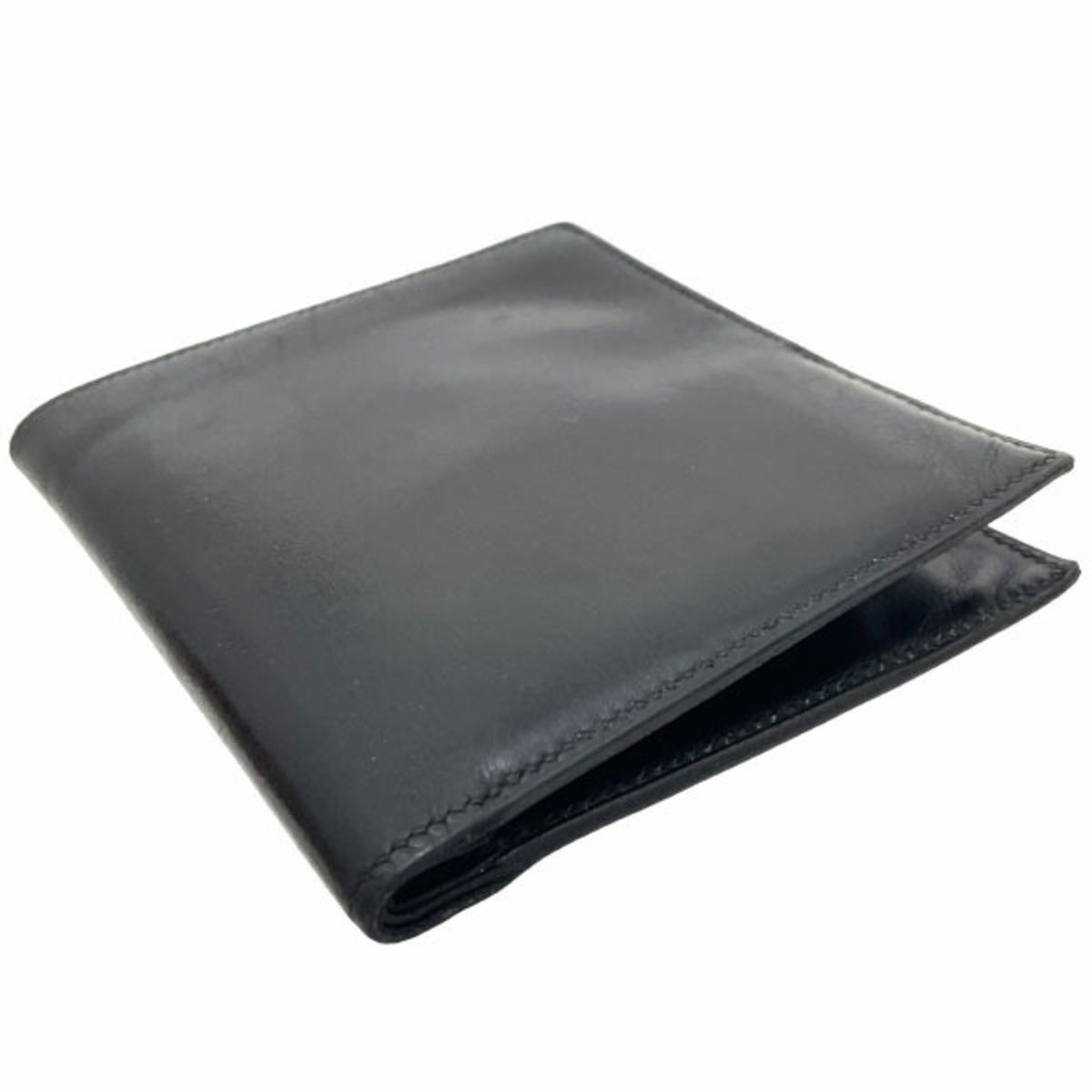 Hermes Kara Black Leather Bill Wallet (Bi-Fold) (Pre-Owned)