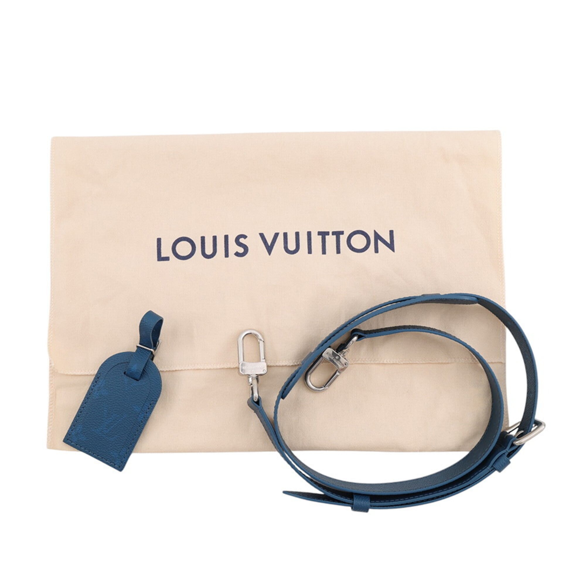 Louis Vuitton Monogram Blue Monogram Handbag Shoulder Bag (Pre-Owned)