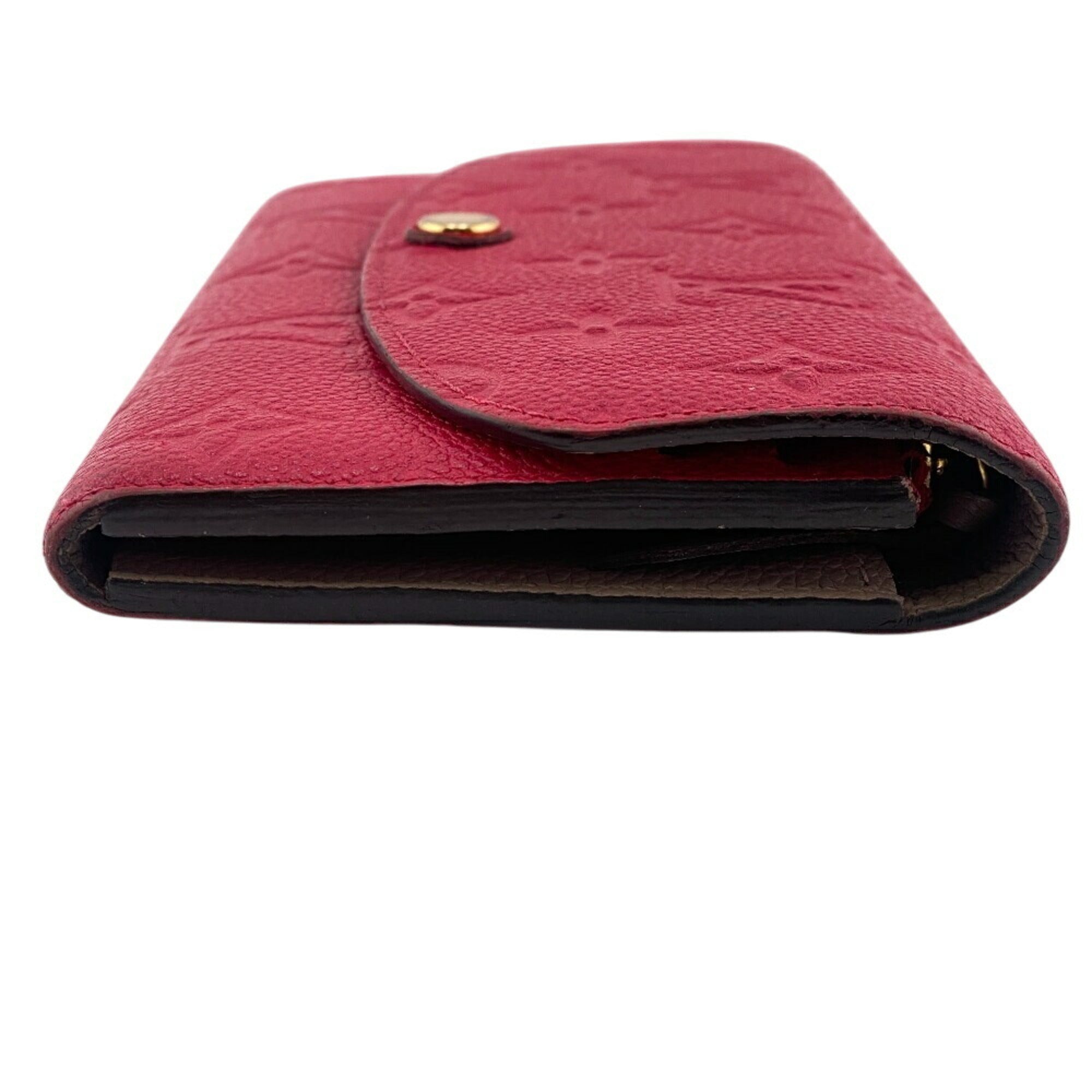 Louis Vuitton Gray Pink Monogram Empreinte Long Wallet (Tri-Fold) (Pre-Owned)