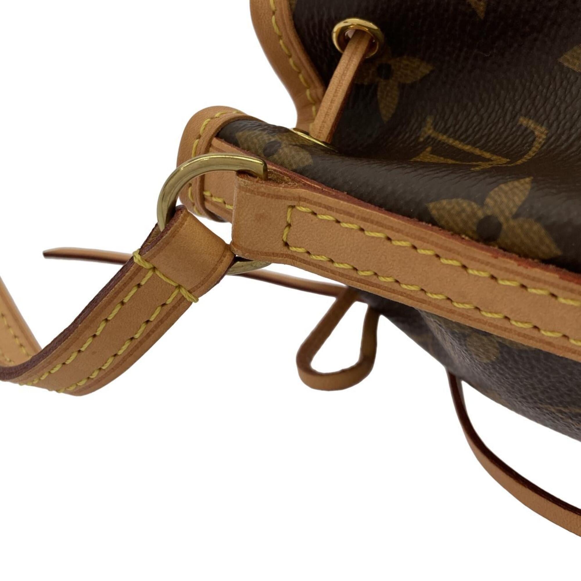 Louis Vuitton Marron Coated Canvas Shoulder Bag (Pre-Owned)