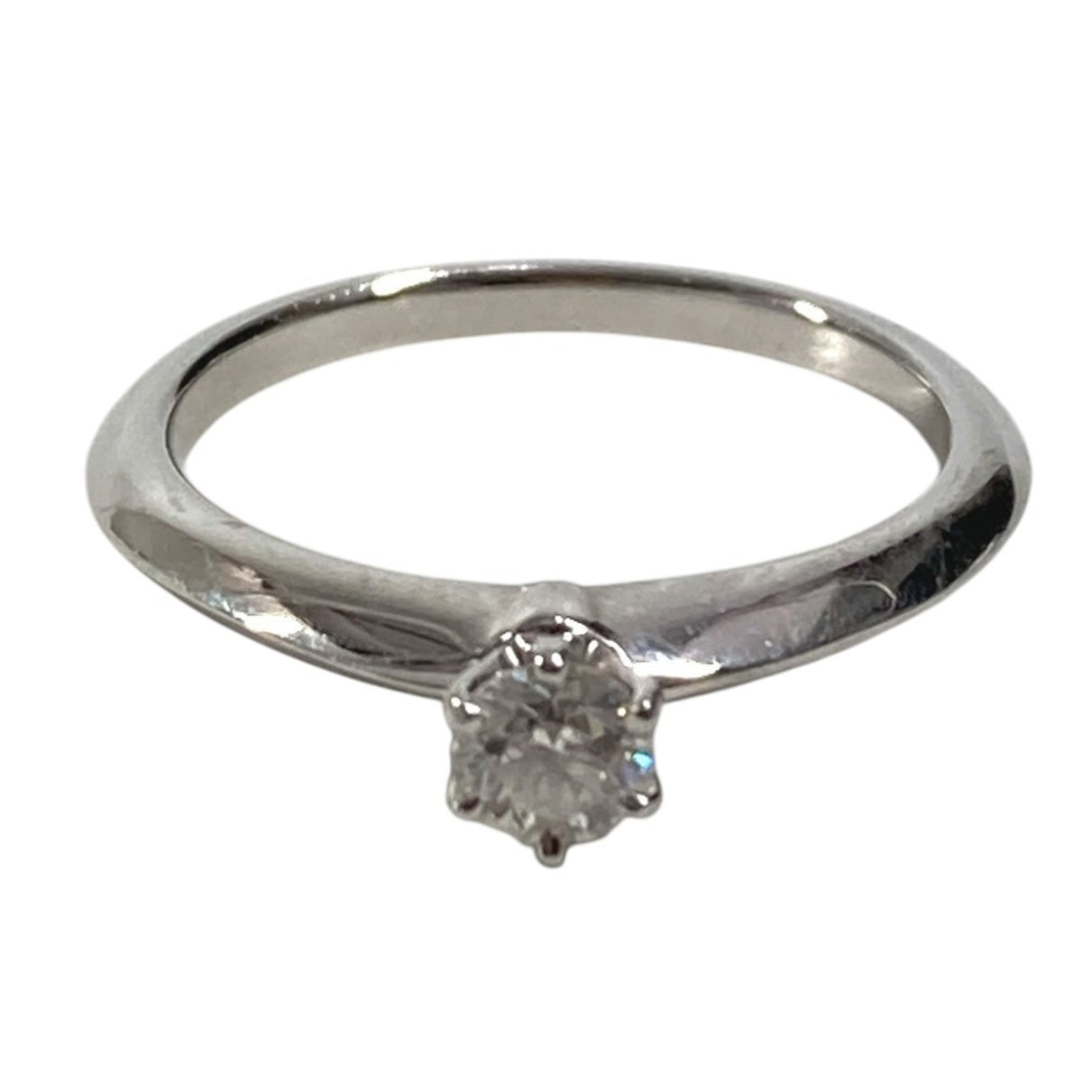 Tiffany Silver Platinum 950 Band Ring (Pre-Owned)