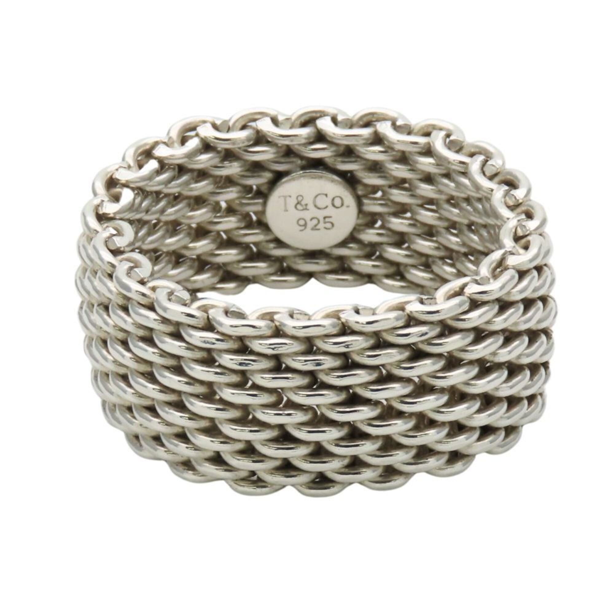 Tiffany Silver Silver 925 Band Ring (Pre-Owned)