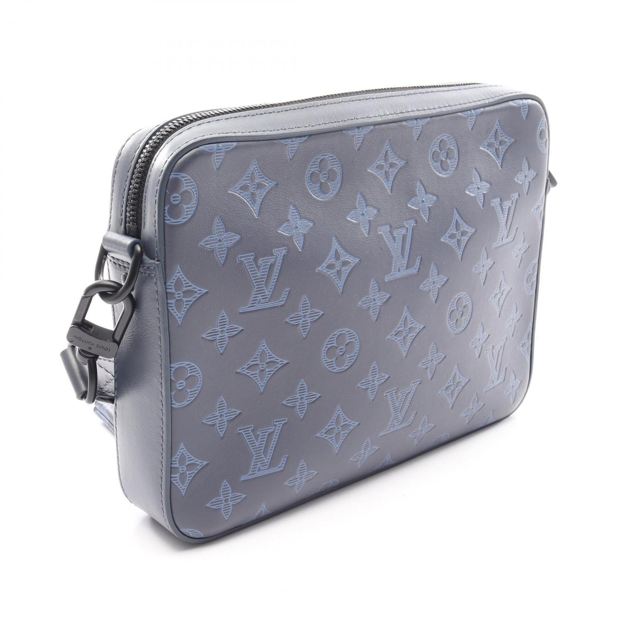 Louis Vuitton Navy Monogram Shadow Shoulder Bag (Pre-Owned)