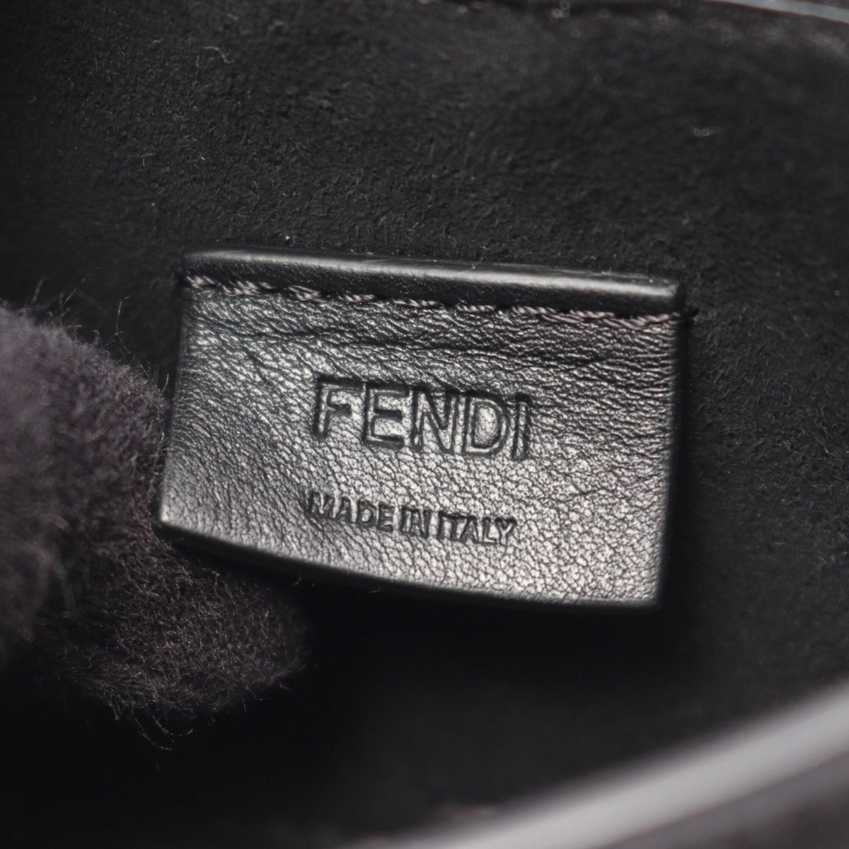 Fendi Black Leather Handbag Shoulder Bag (Pre-Owned)