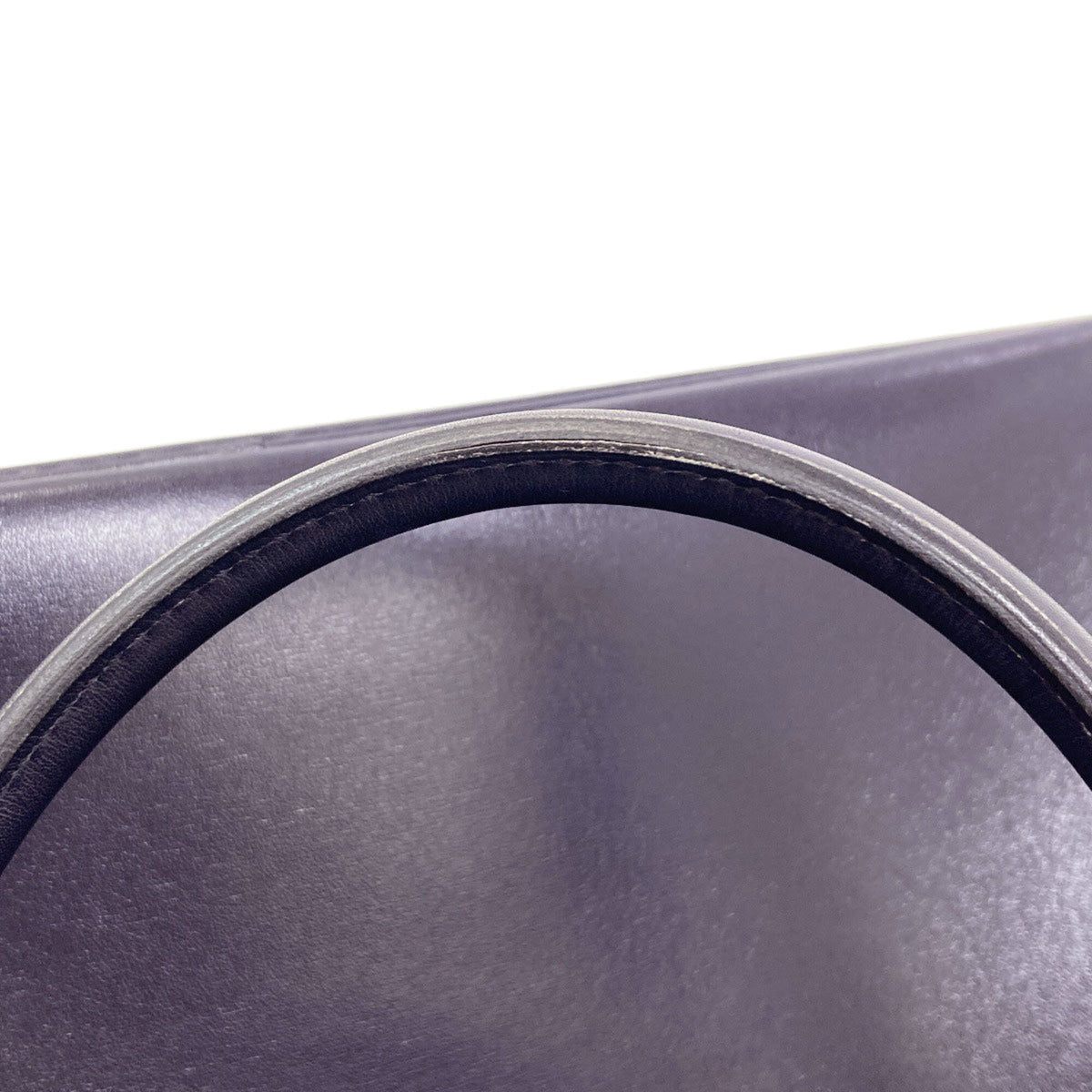 Hermes Dark Blue Box Calf Leather Handbag (Pre-Owned)