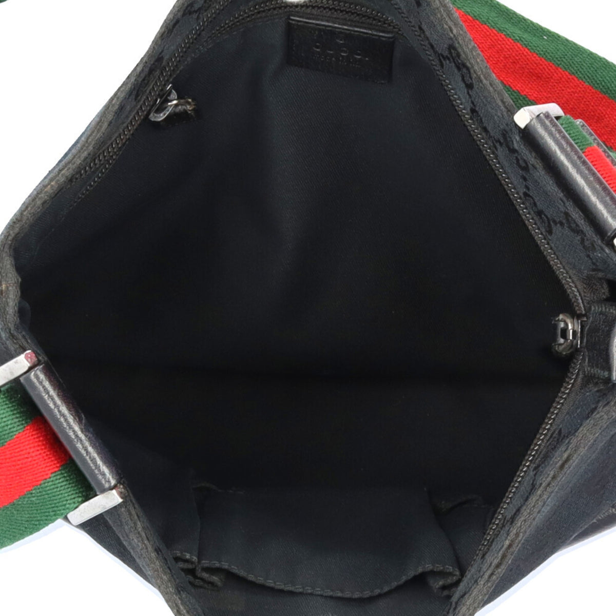 Gucci Black Gg Canvas Shoulder Bag (Pre-Owned)