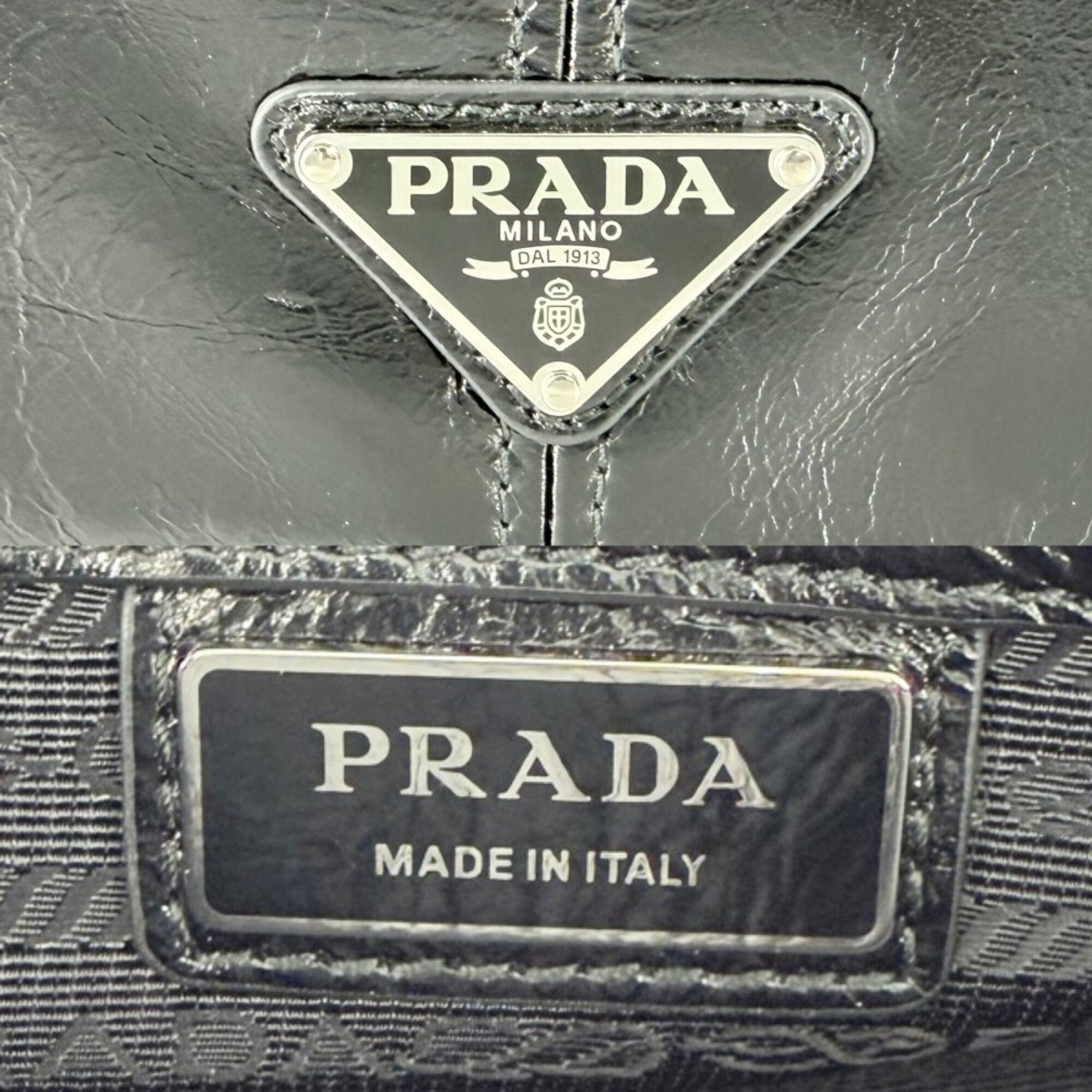 Prada Black Leather Shoulder Bag (Pre-Owned)