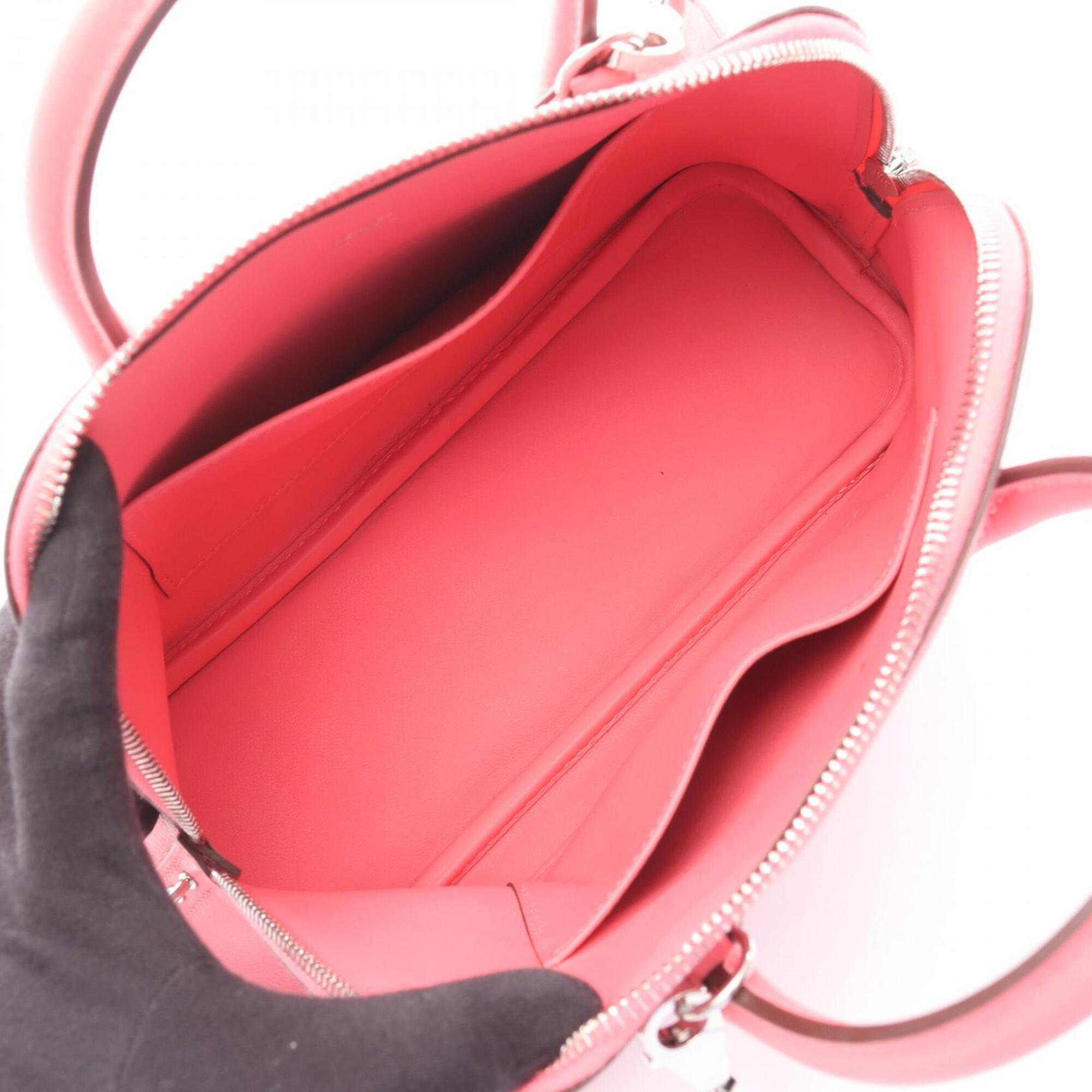 Hermes Pink Rose Azalee Evercalf Leather Handbag (Pre-Owned)