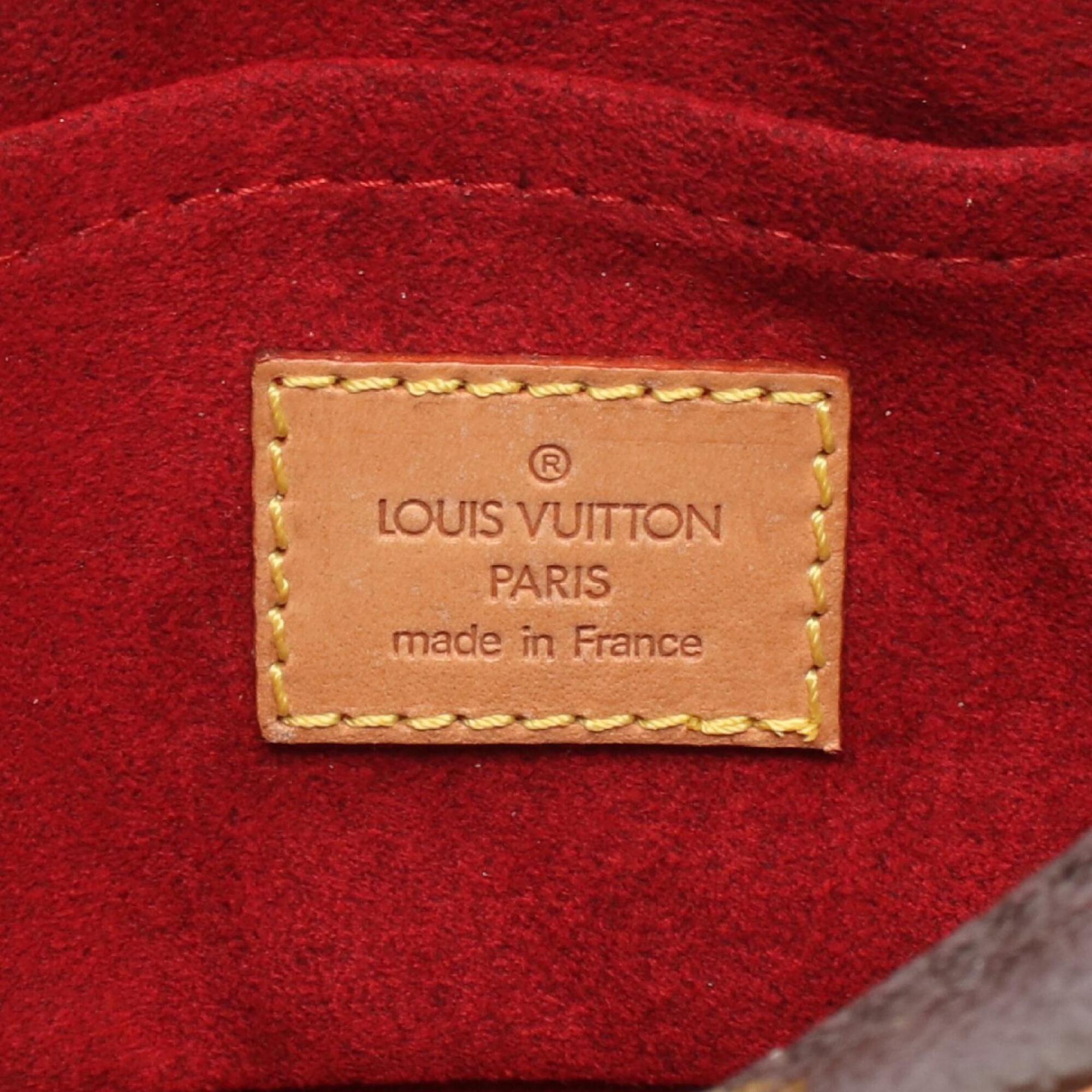 Louis Vuitton Brown Monogram Coated Canvas Leather Handbag Pochette Shoulder Bag (Pre-Owned)