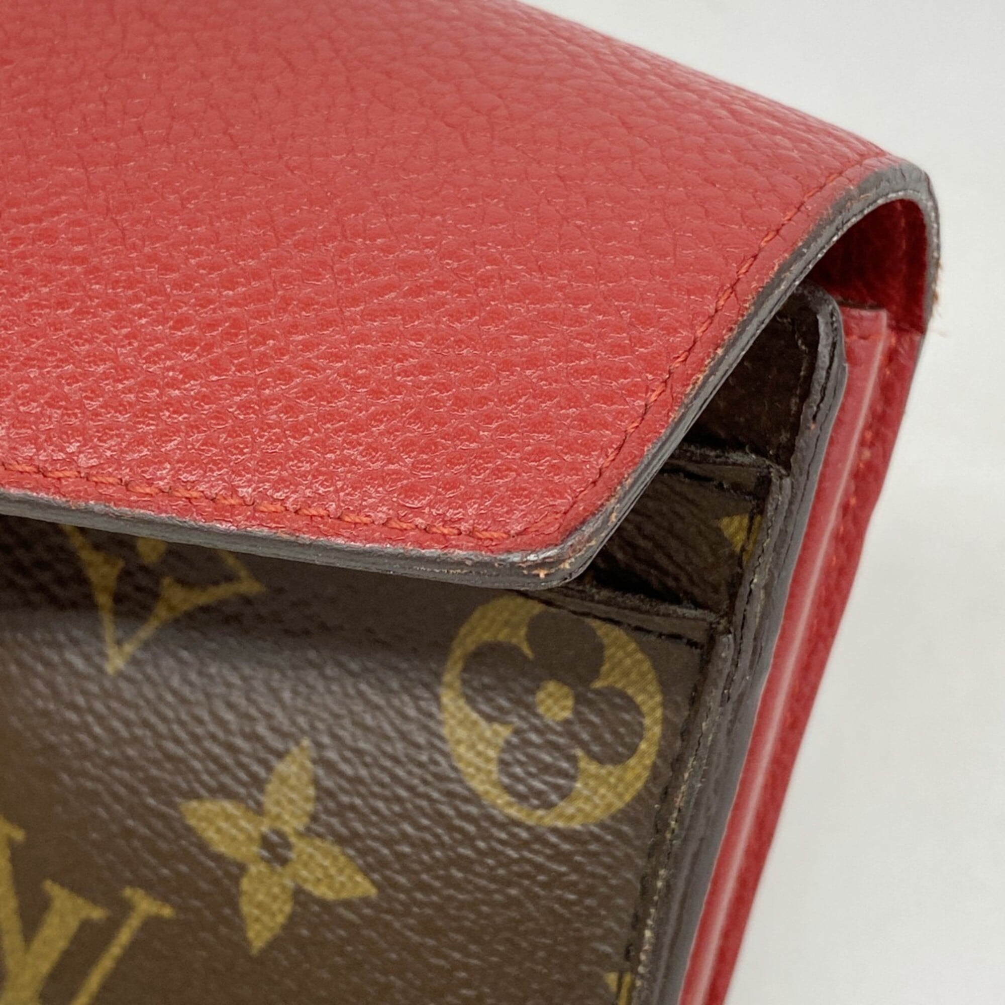 Louis Vuitton Brown Cerise Long Wallet (Bi-Fold) (Pre-Owned)