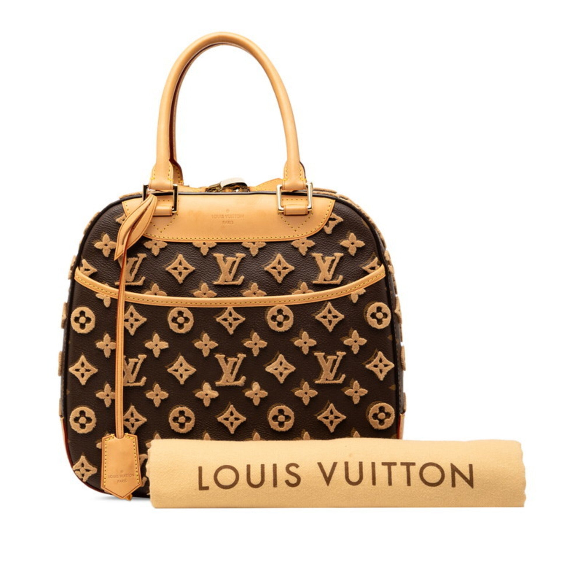 Louis Vuitton Brown Pvc Leather Handbag (Pre-Owned)