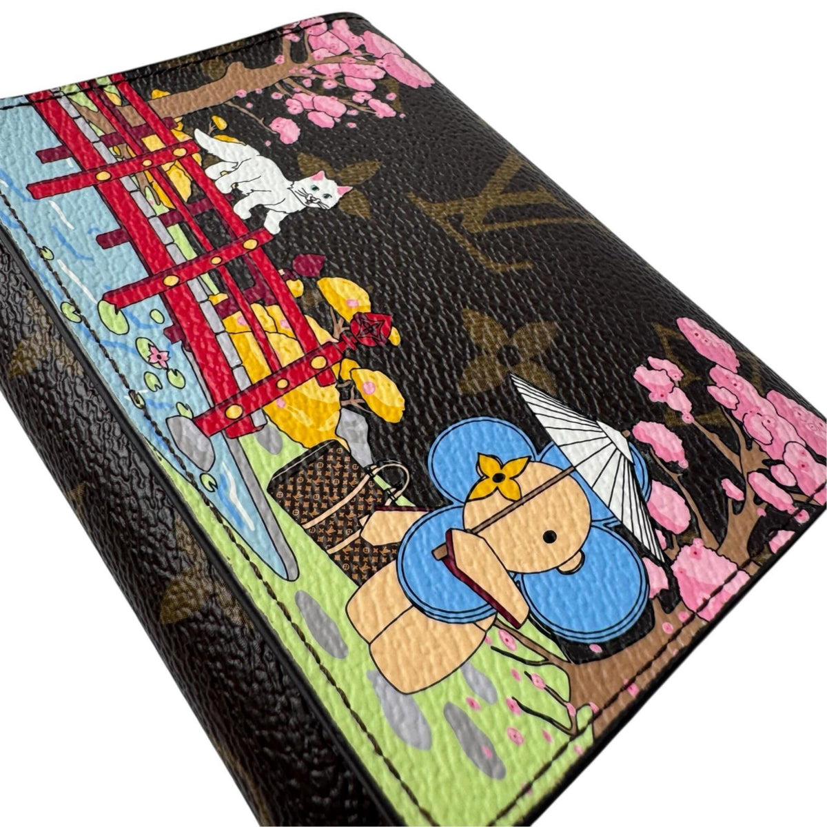 Louis Vuitton Multi-Color Leather Wallet (Tri-Fold) (Pre-Owned)