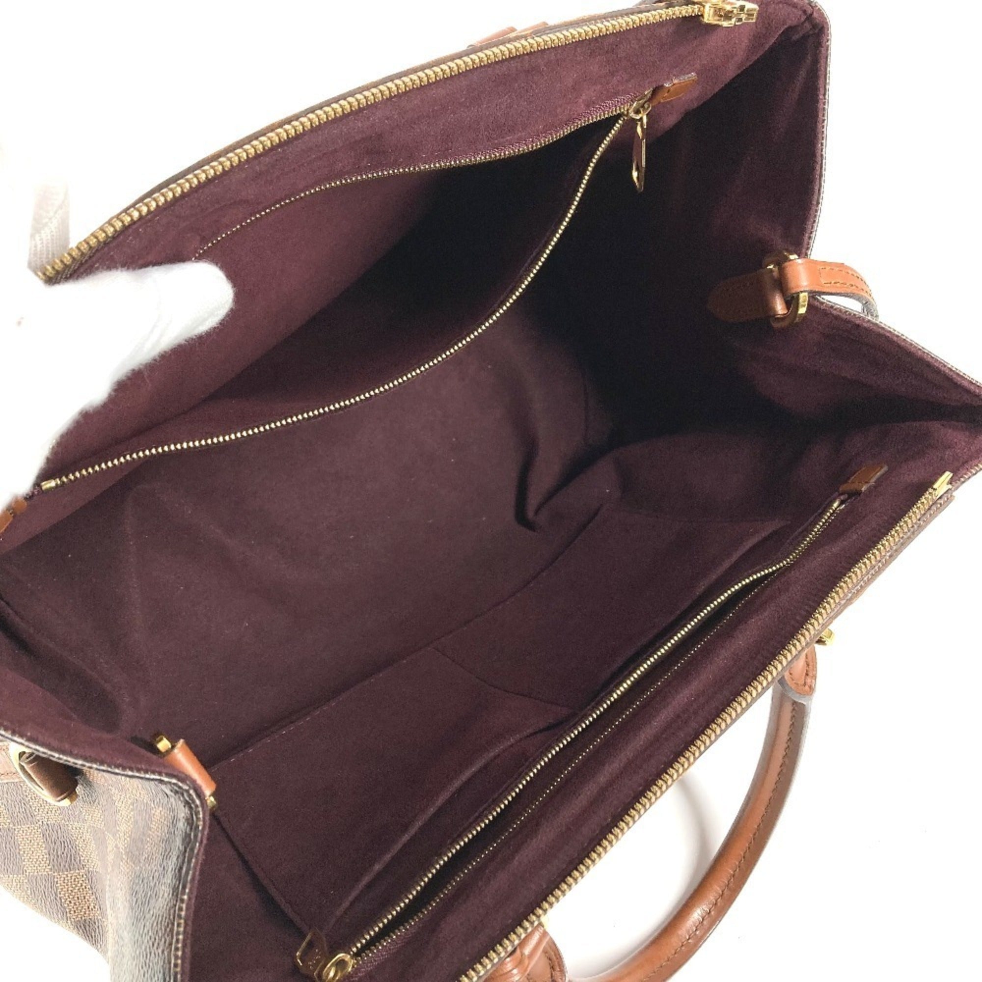 Louis Vuitton Brown Damier Canvas Handbag Shoulder Bag Tote Bag (Pre-Owned)