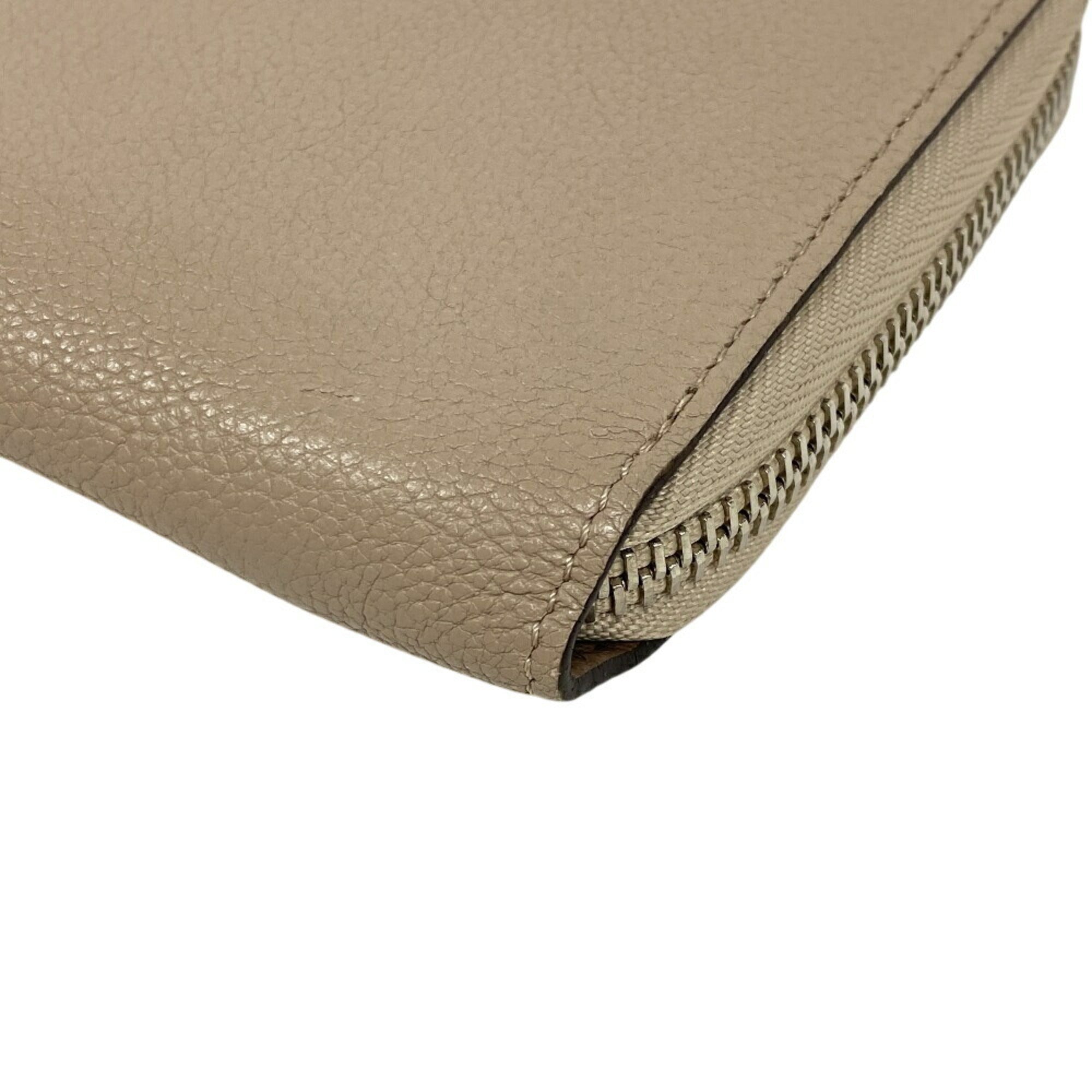 Louis Vuitton Parnassea Beige Leather Long Wallet (Bi-Fold) (Pre-Owned)