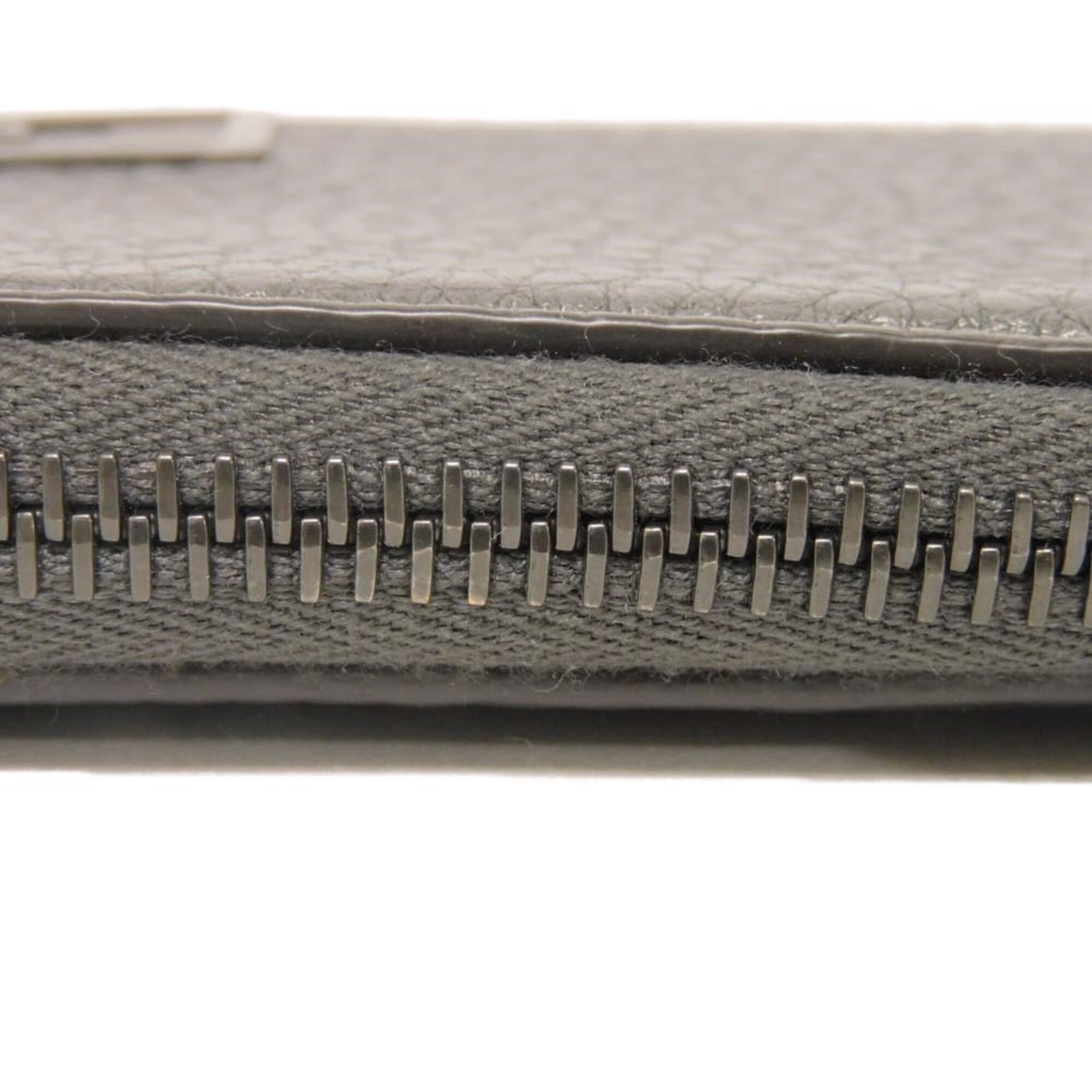 Fendi Gunmetal Metallic Gray Coin Purse/Coin Case (Pre-Owned)