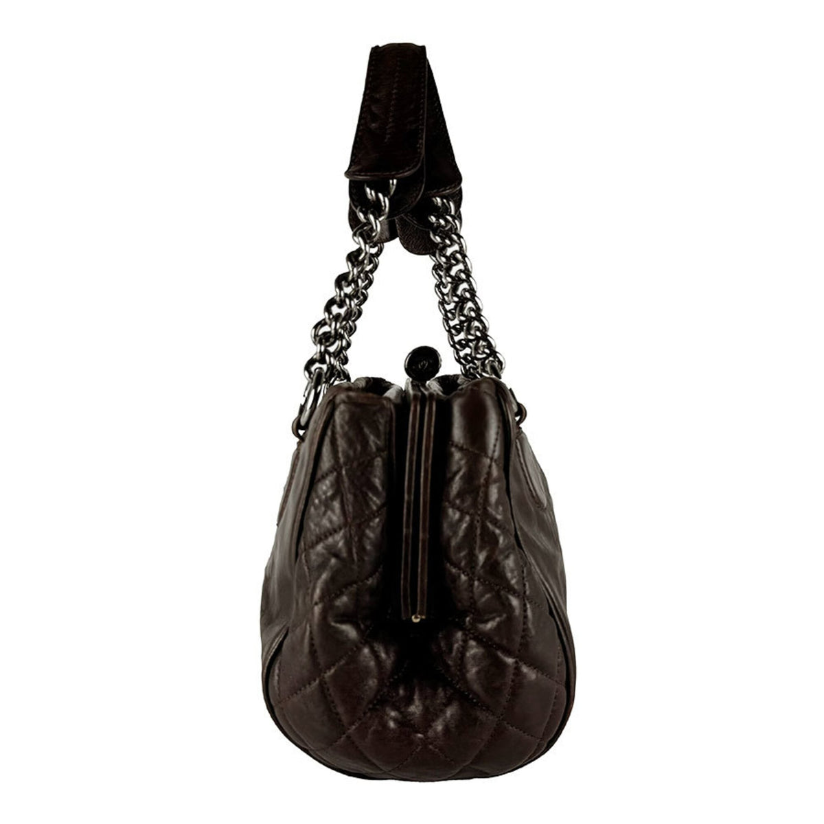 Chanel Brown Leather Handbag (Pre-Owned)